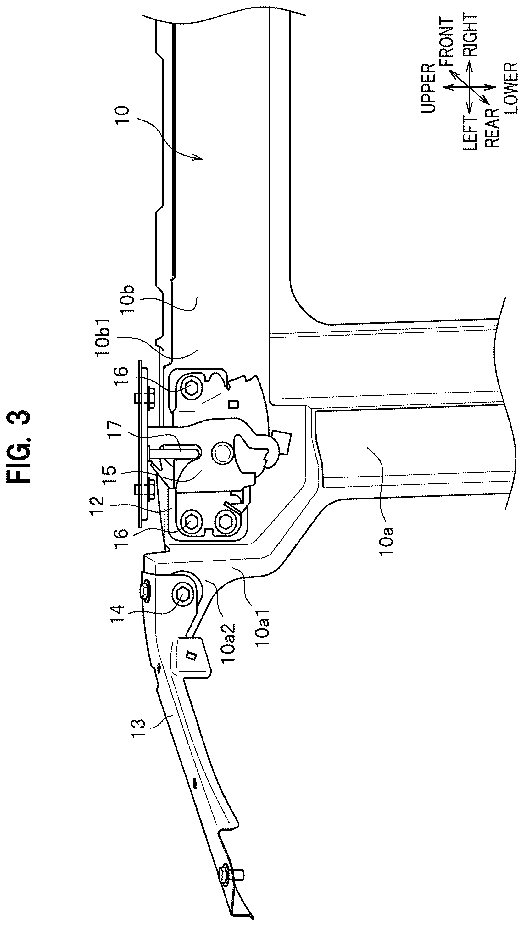 Patent US12448052 Figure 3 – Vehicle front structure