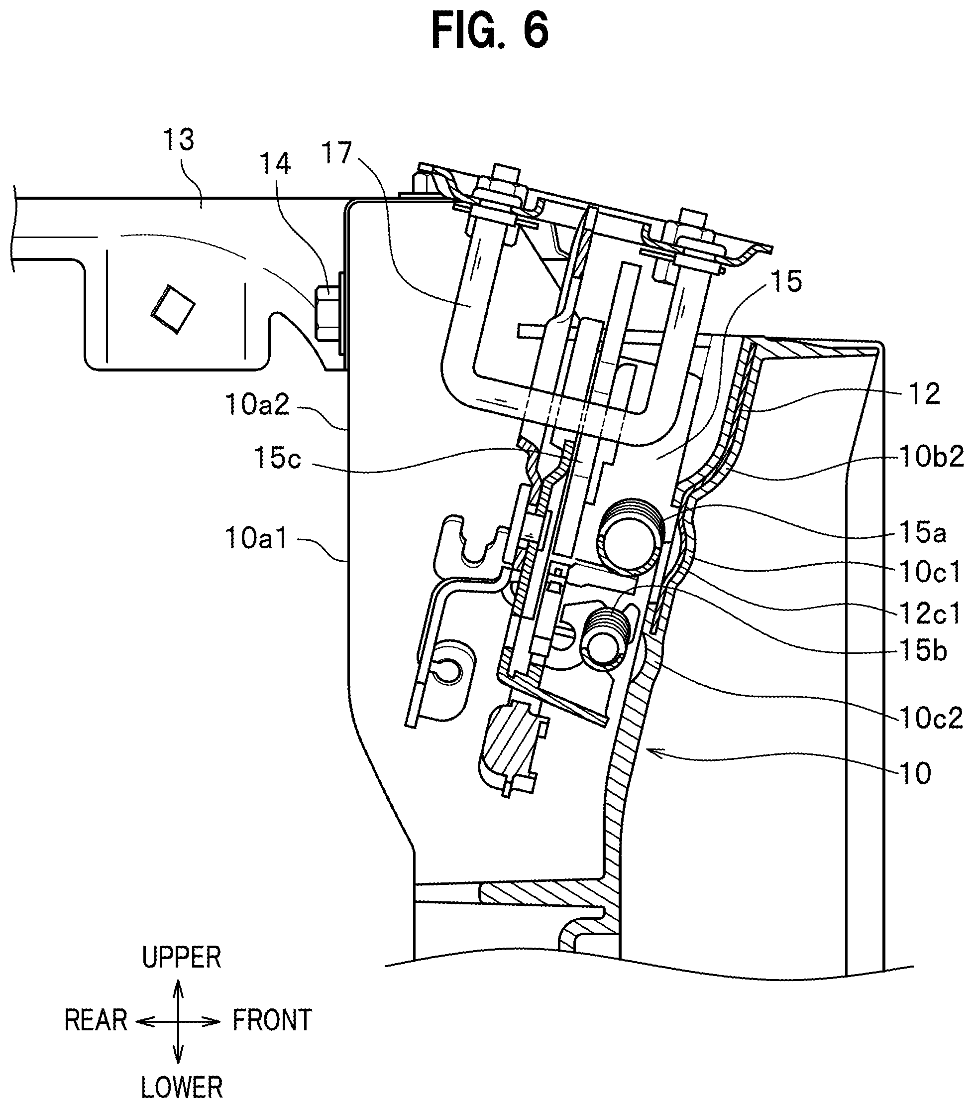 Patent US12448052 Figure 6 – Vehicle front structure