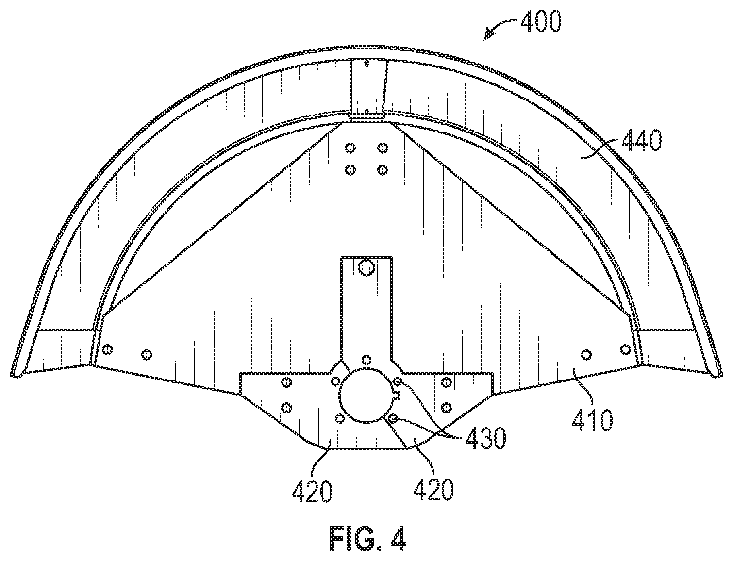 Patent US12448053 Figure 6 – Mechanism for securing a vehicle protection system and a backing plate of a brake assembly to an axle of a vehicle