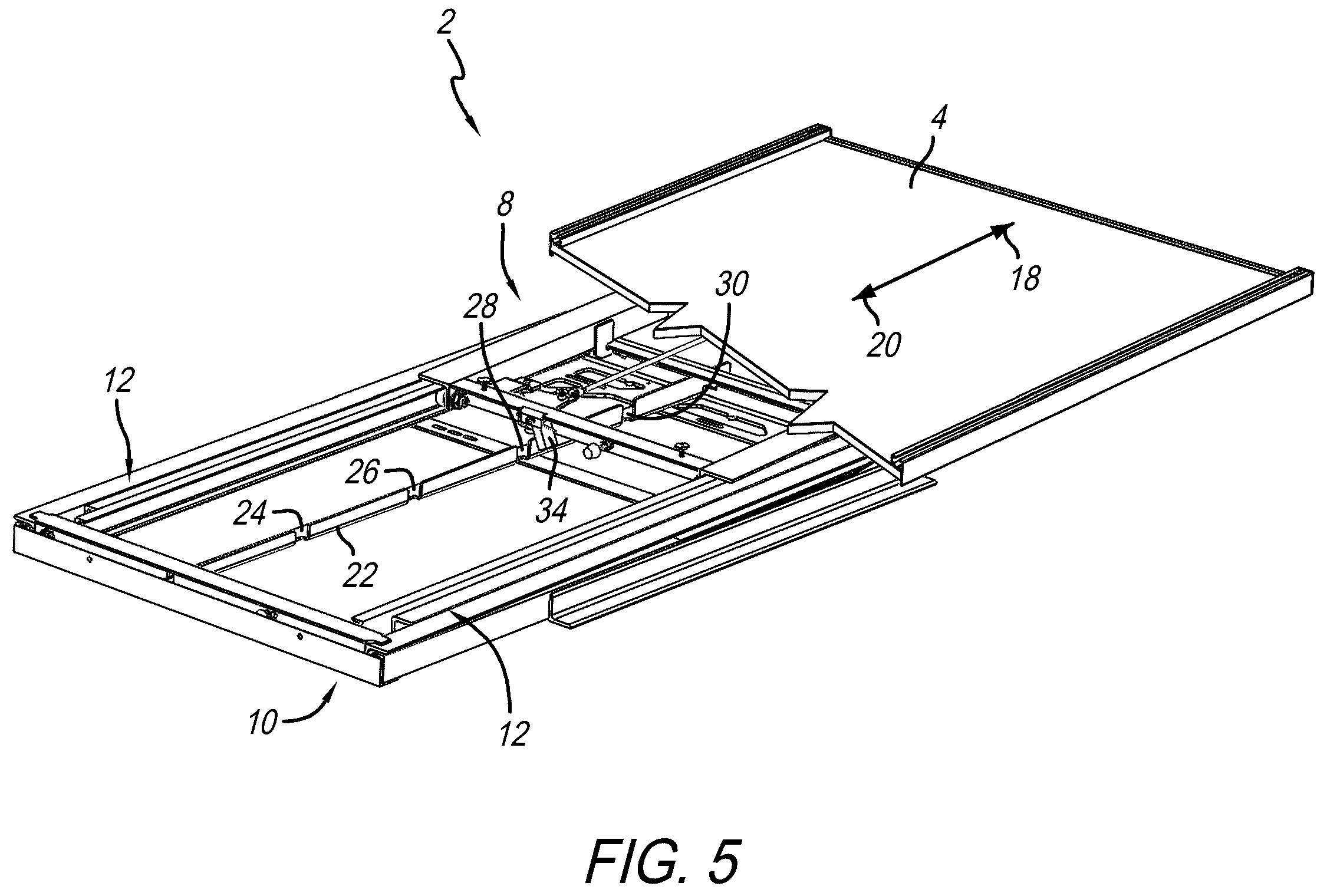 Patent US12448056 Figure 5 – Bedslide assembly