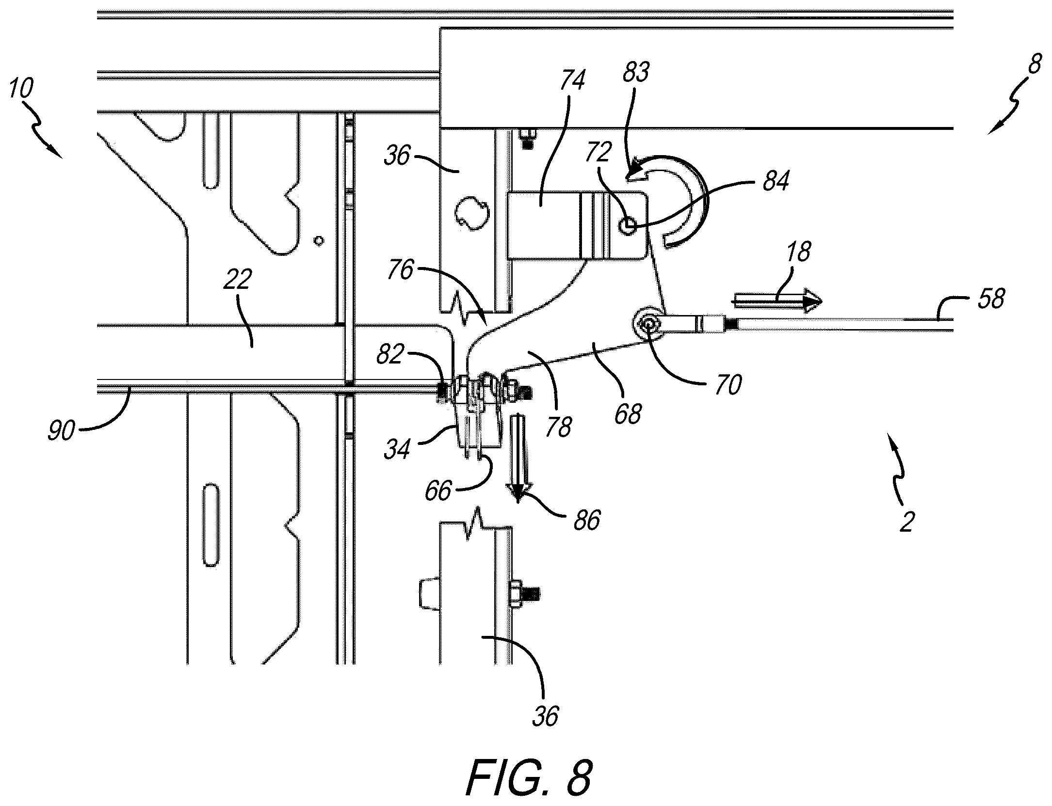 Patent US12448056 Figure 8 – Bedslide assembly