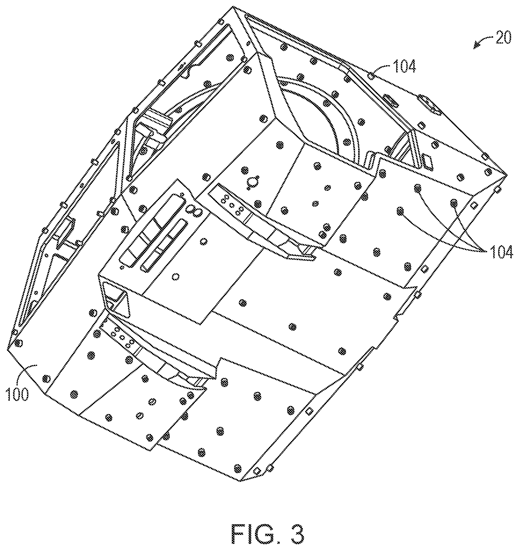 Patent US12448057 Figure 3 – Folding cabin assembly for low velocity air drop