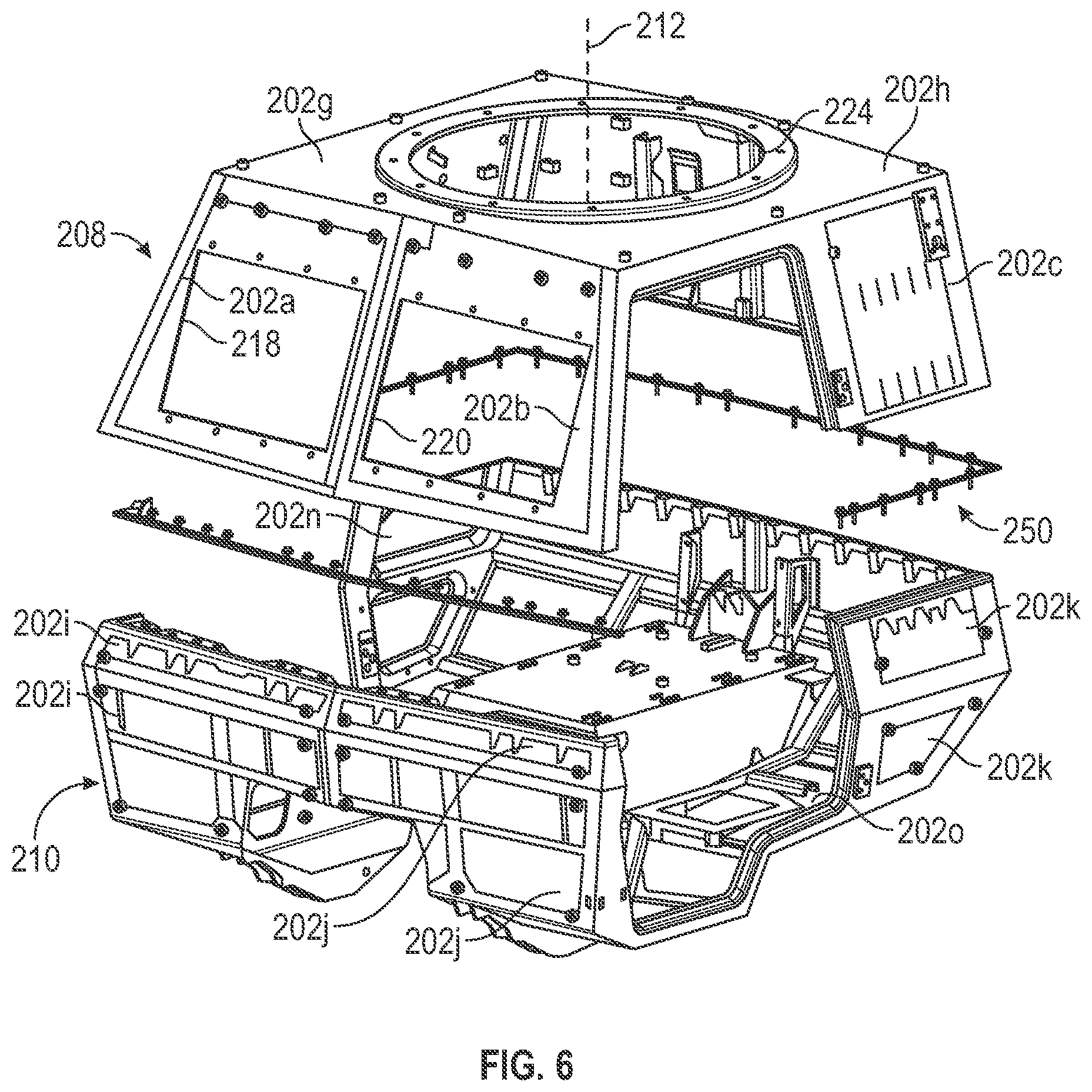 Patent US12448057 Figure 6 – Folding cabin assembly for low velocity air drop