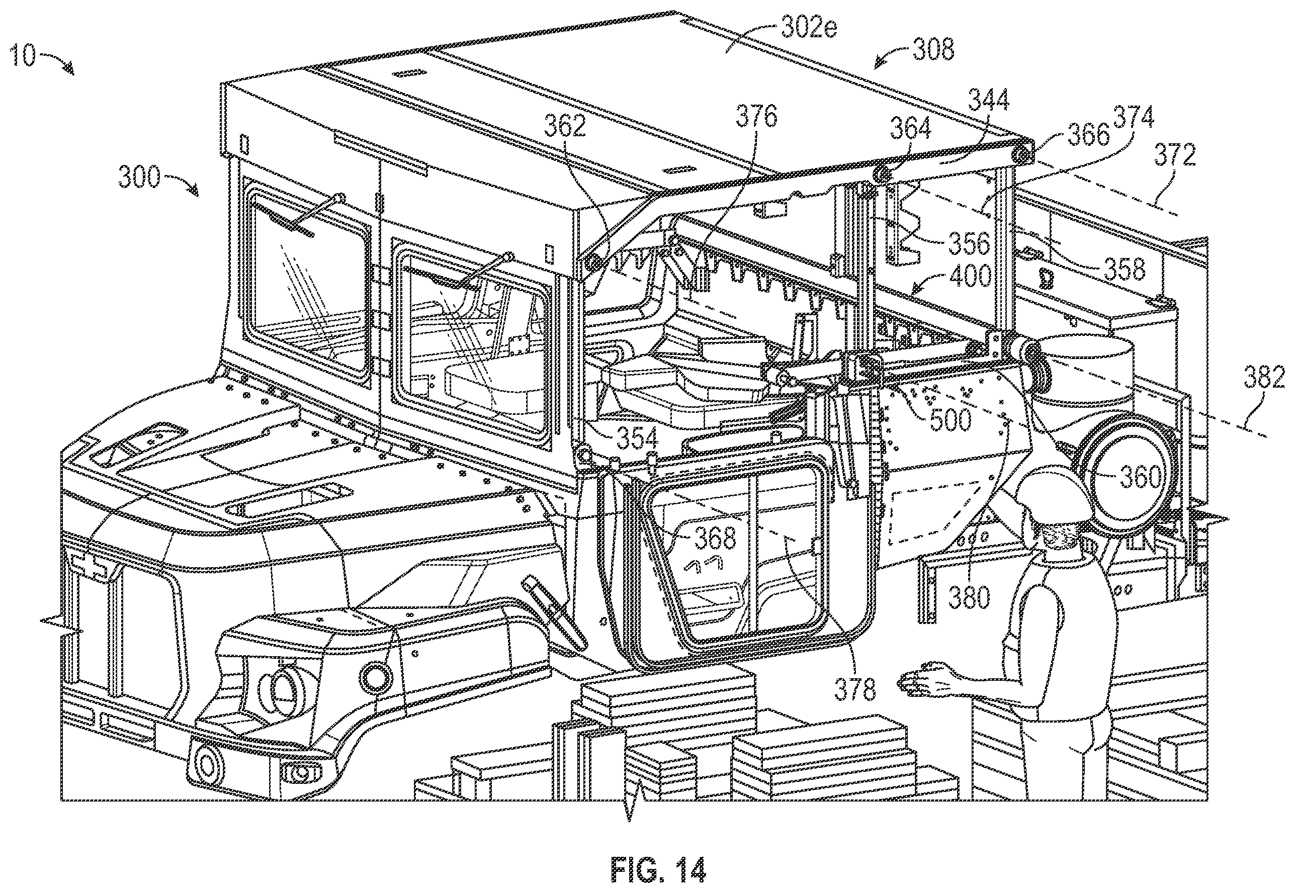 Patent US12448057 Figure 12 – Folding cabin assembly for low velocity air drop