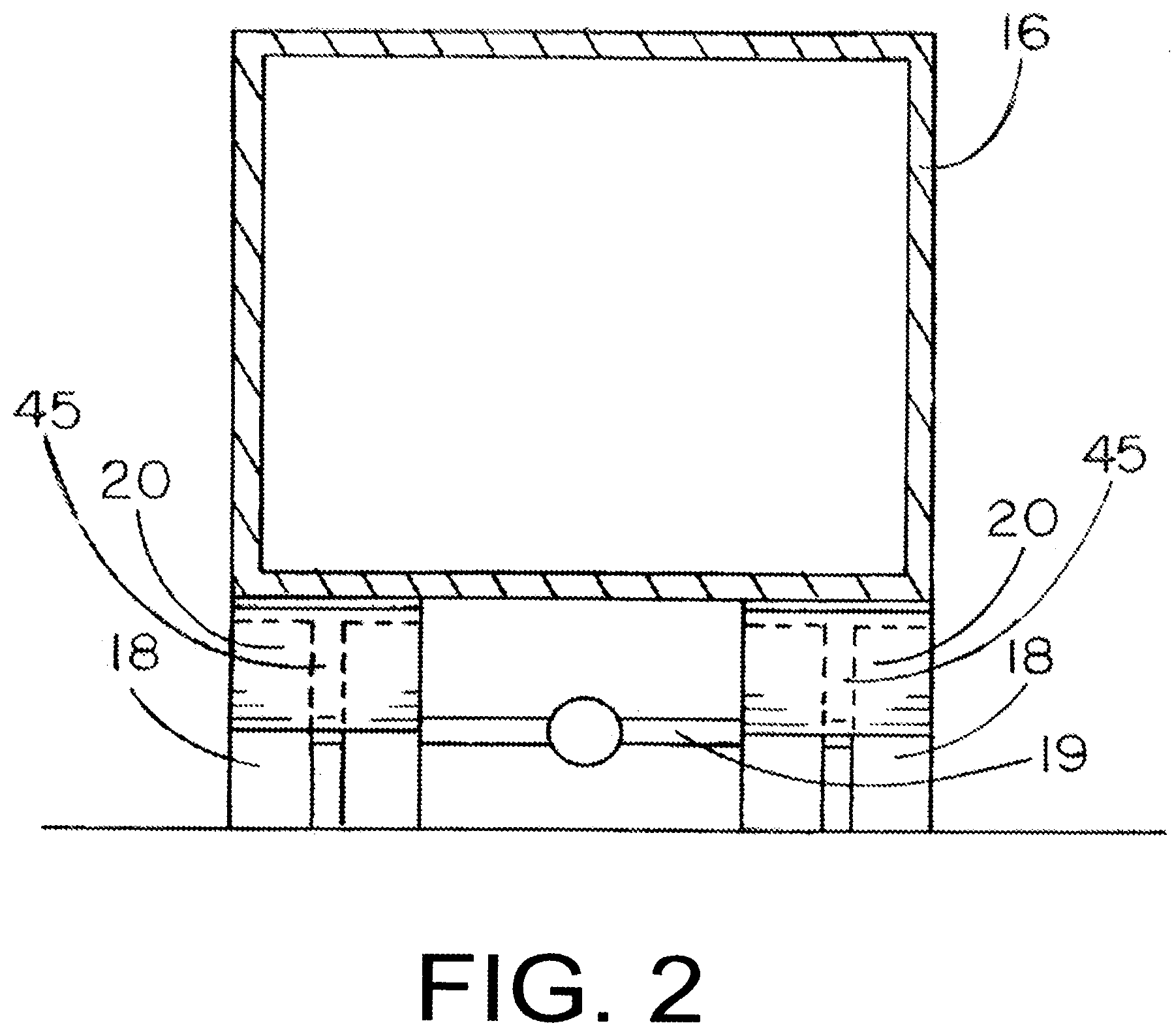 Patent US12448058 Figure 2 – Laterally inset trailer skirt and inner wheel skirt panel, each reducing vehicle drag