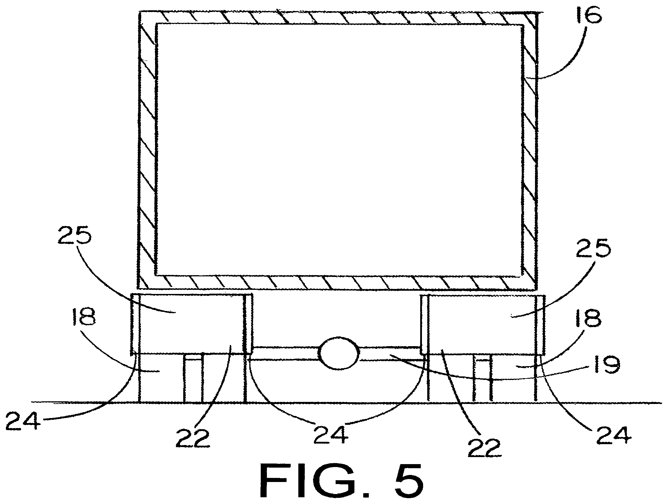 Patent US12448058 Figure 5 – Laterally inset trailer skirt and inner wheel skirt panel, each reducing vehicle drag