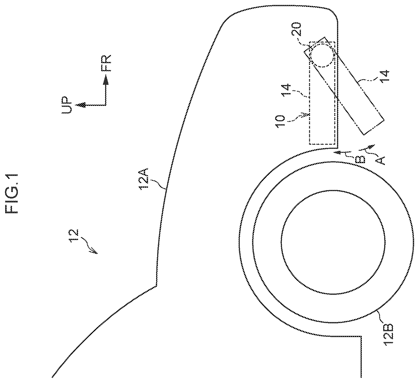 Patent US12448059 — Deflector device — Figure 1