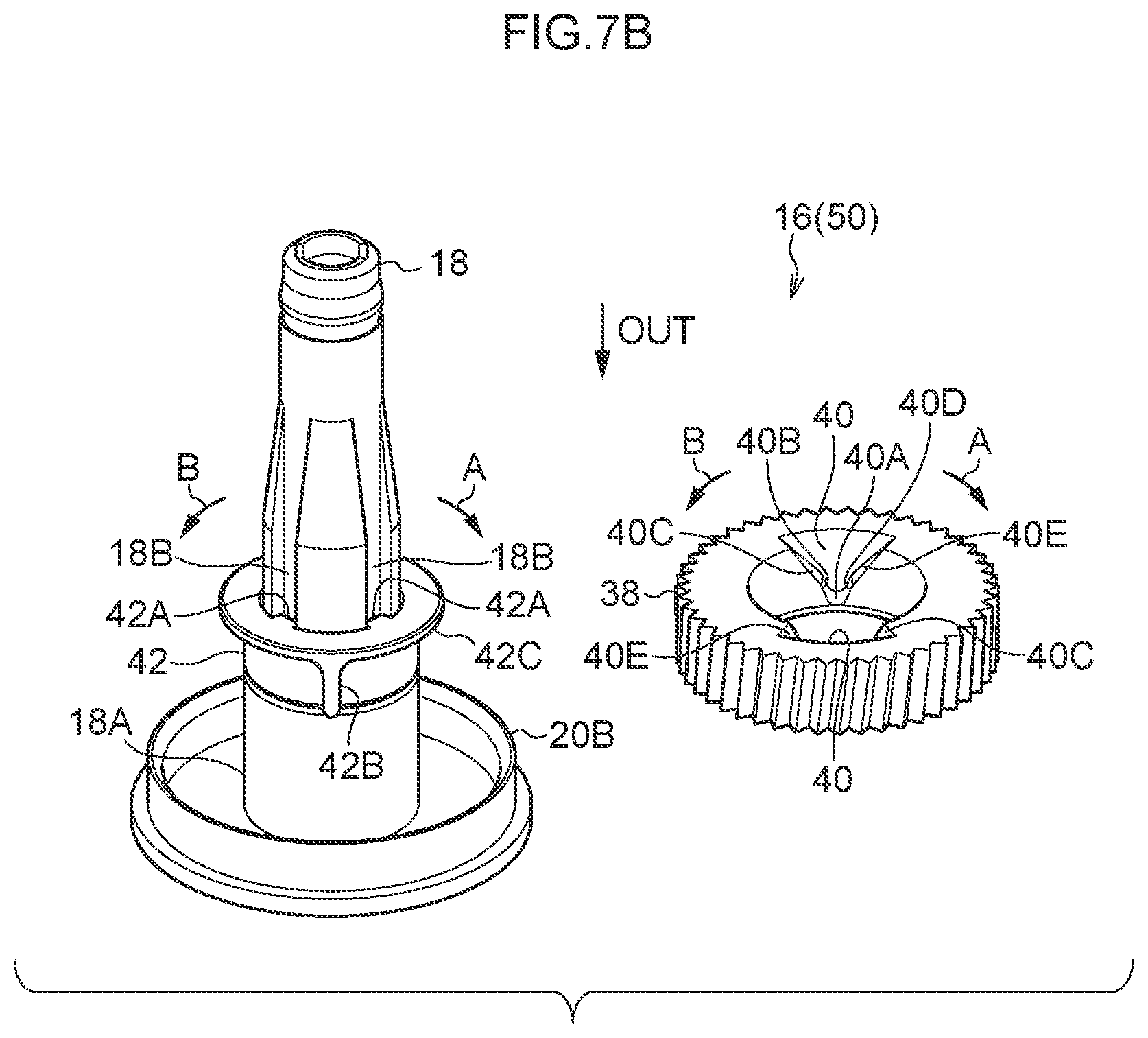 Patent US12448059 Figure 8 – Deflector device