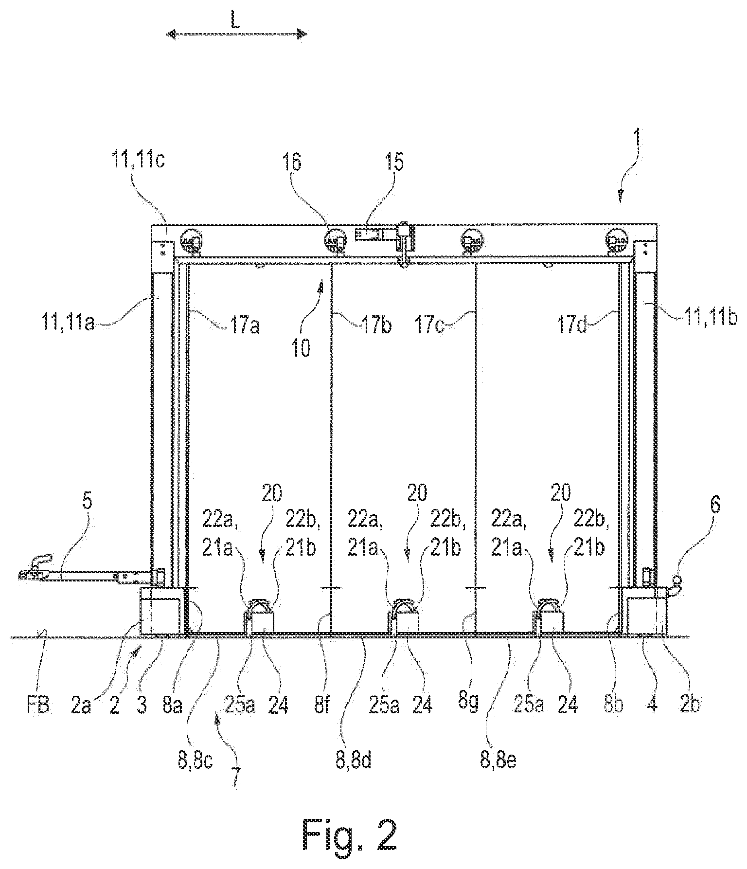 Patent US12448062 Figure 2 – Tugger train trailer