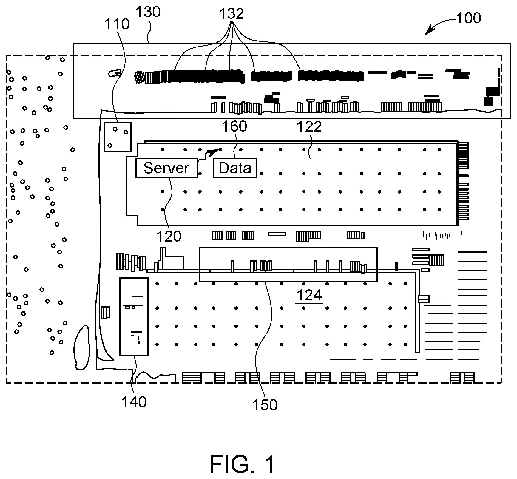 Patent US12448063 Figure 1 – Systems and methods for automated operation and handling of autonomous trucks and trailers hauled thereby