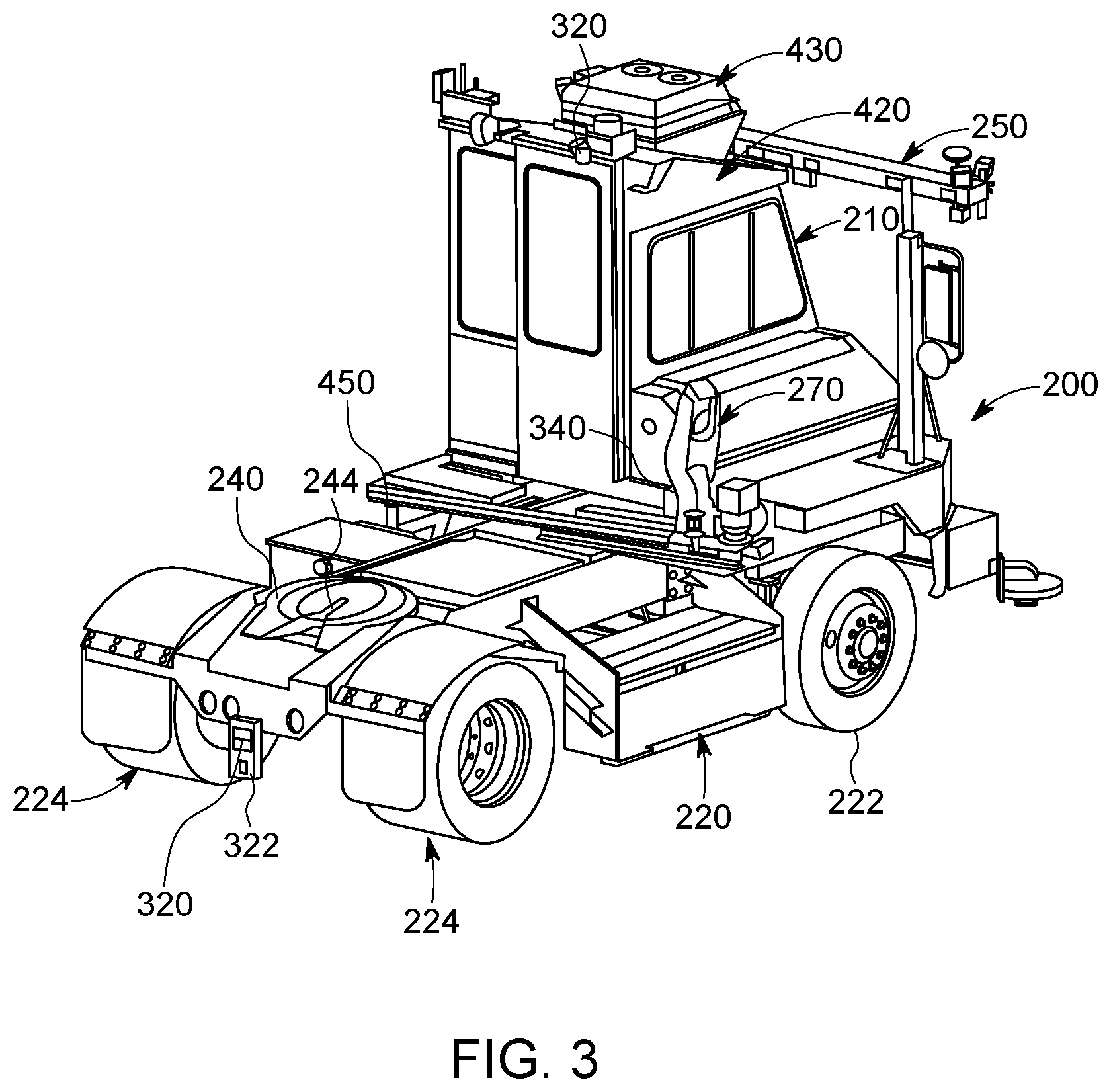 Patent US12448063 Figure 3 – Systems and methods for automated operation and handling of autonomous trucks and trailers hauled thereby