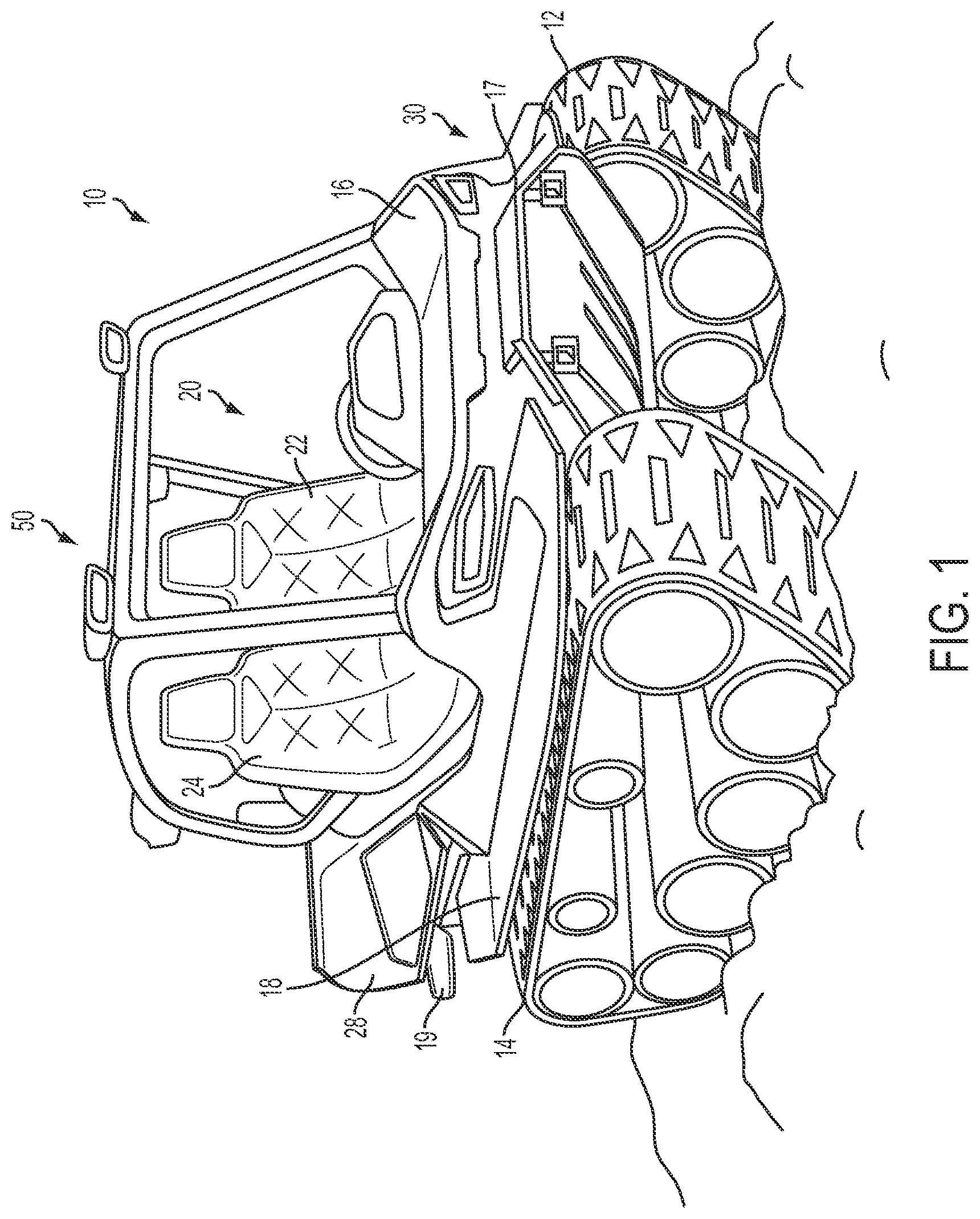 Patent US12448064 Figure 1 – Tracked all-terrain vehicle