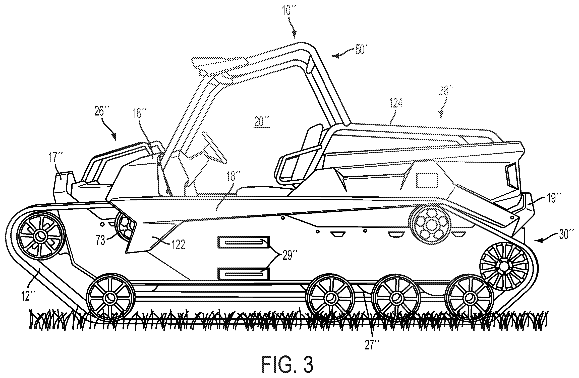 Patent US12448064 Figure 3 – Tracked all-terrain vehicle