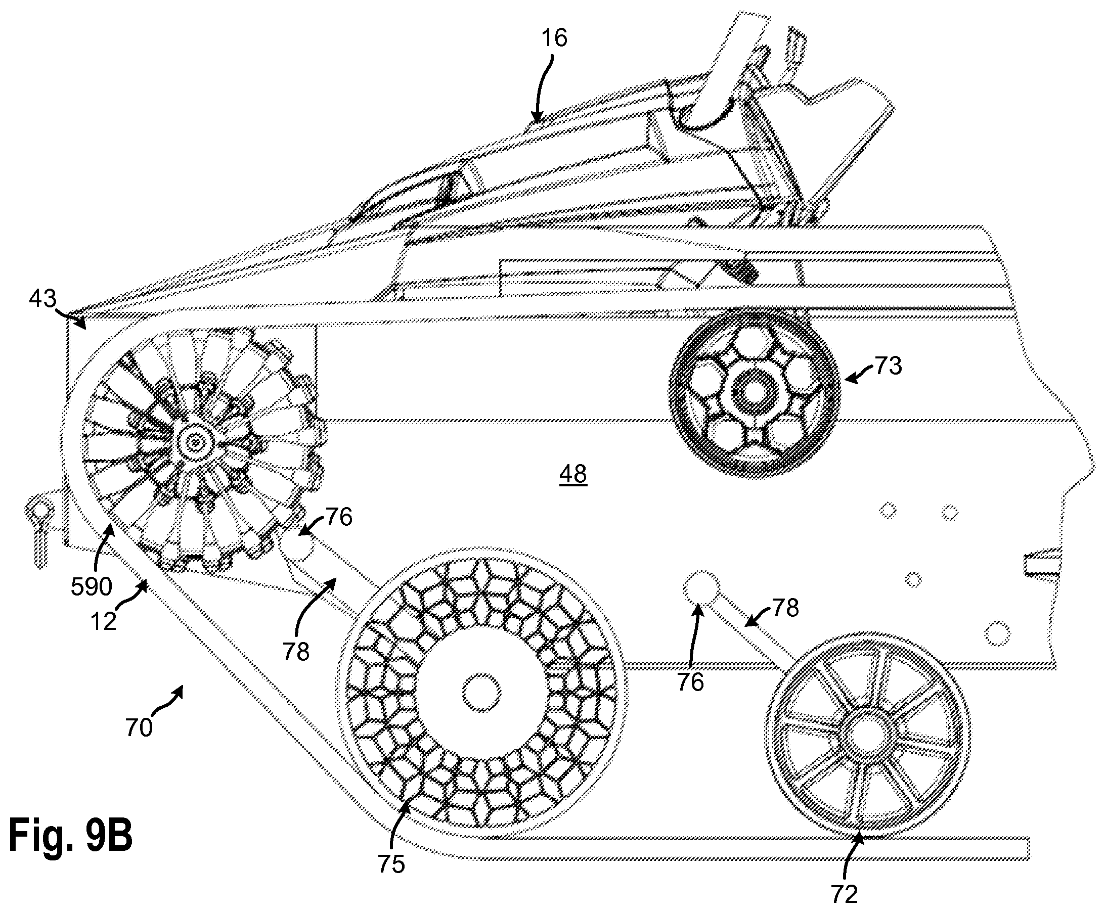 Patent US12448064 Figure 12 – Tracked all-terrain vehicle