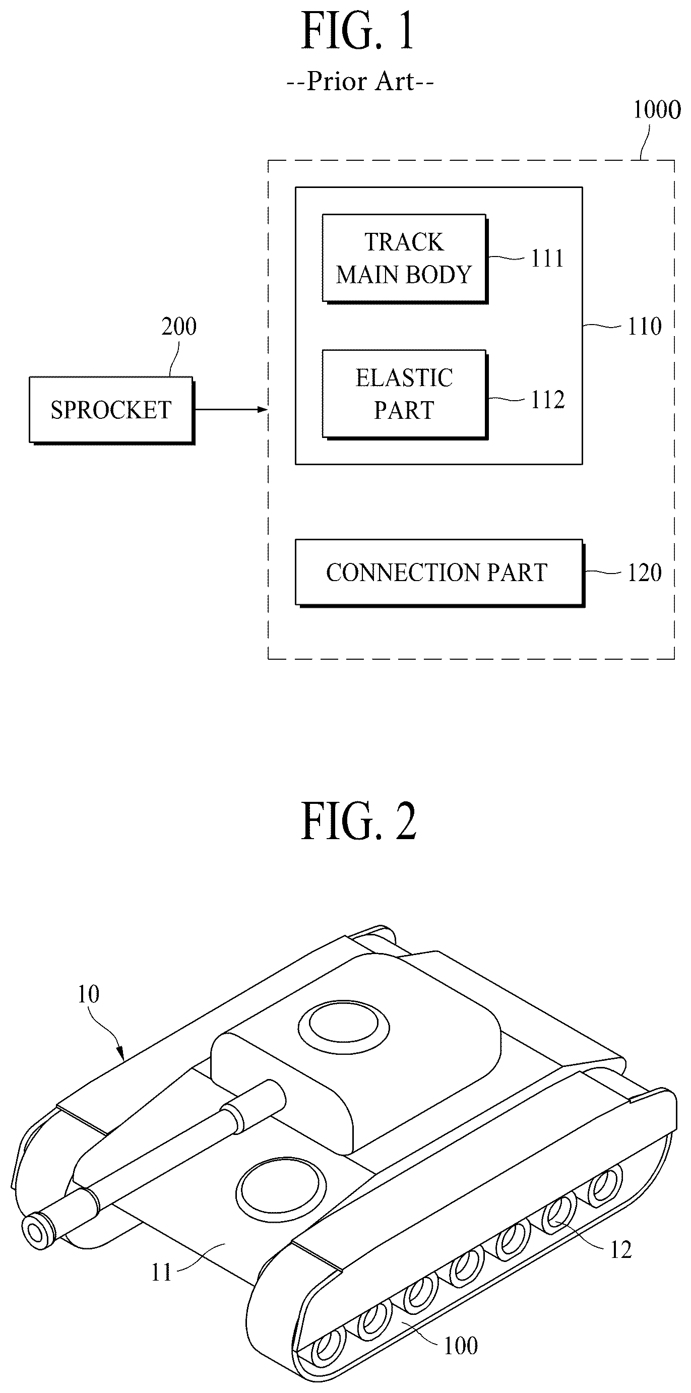 Patent US12448066 Figure 1 – Rubber track unit