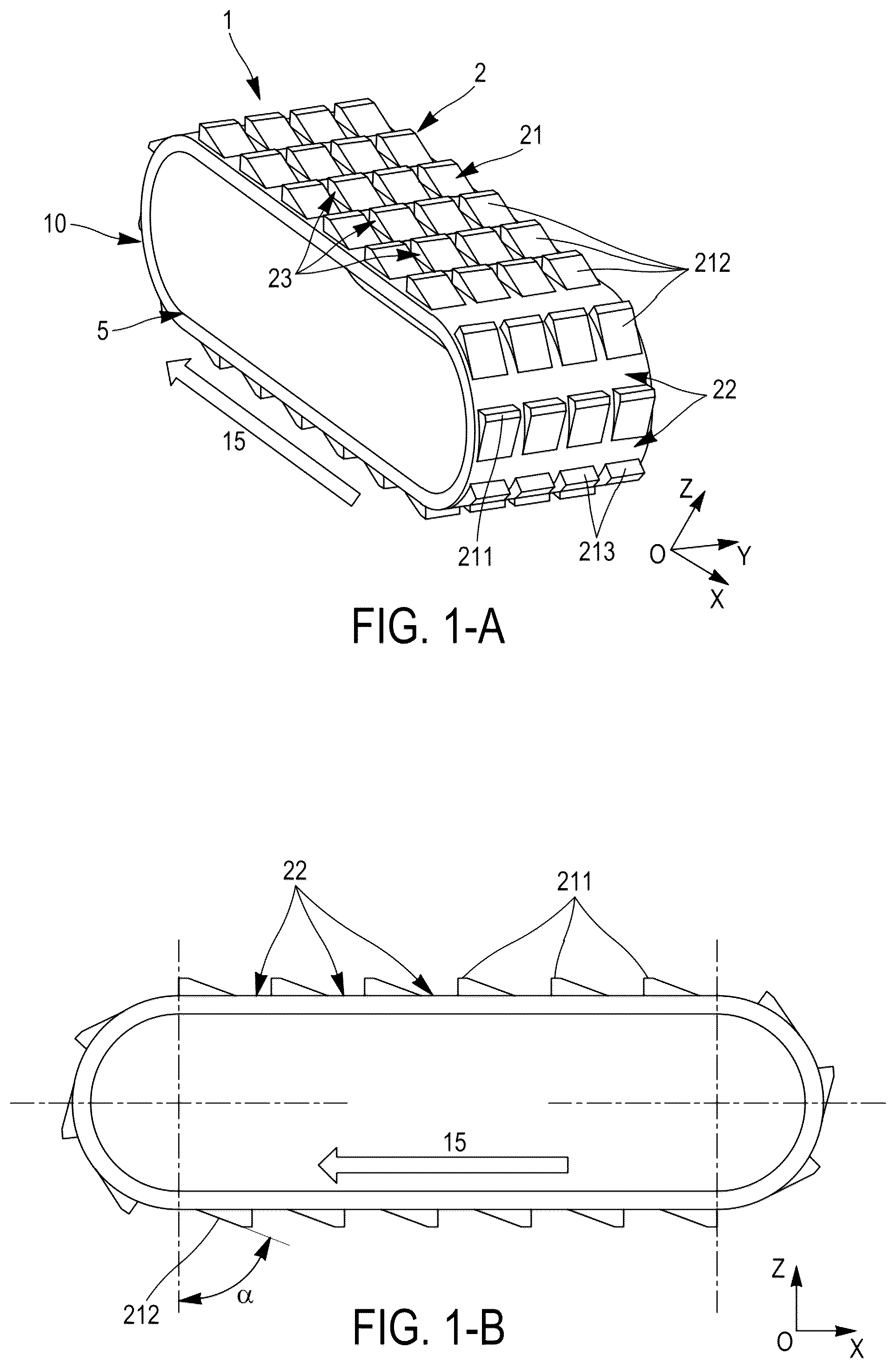 Patent US12448067 — Tread of a vehicle track — Figure 1