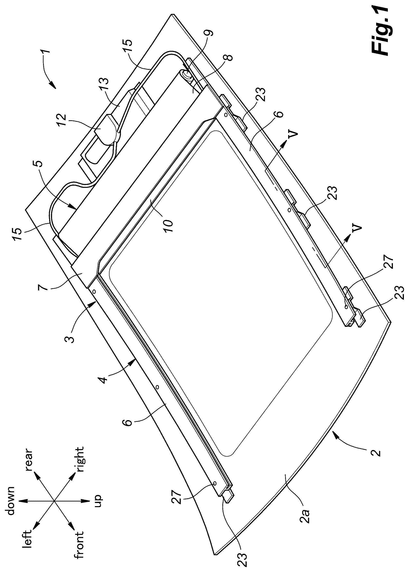 Patent US12448068 — Manufacturing method for roof module — Figure 1