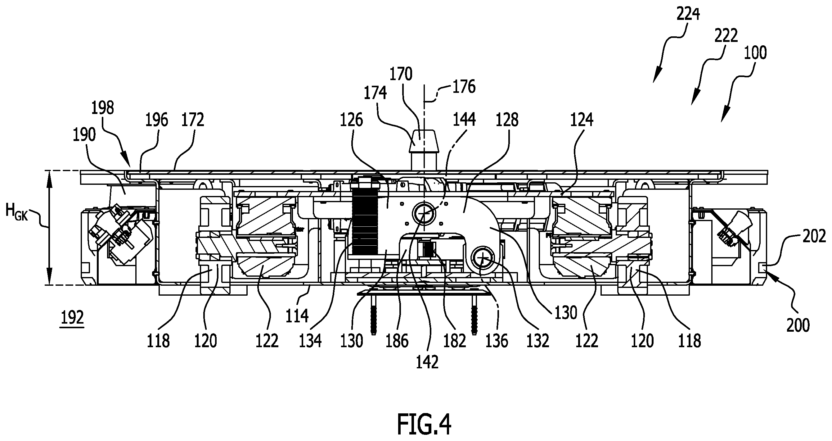 Patent US12448069 Figure 4 – Conveying device, processing installation, method for conveying and/or processing objects