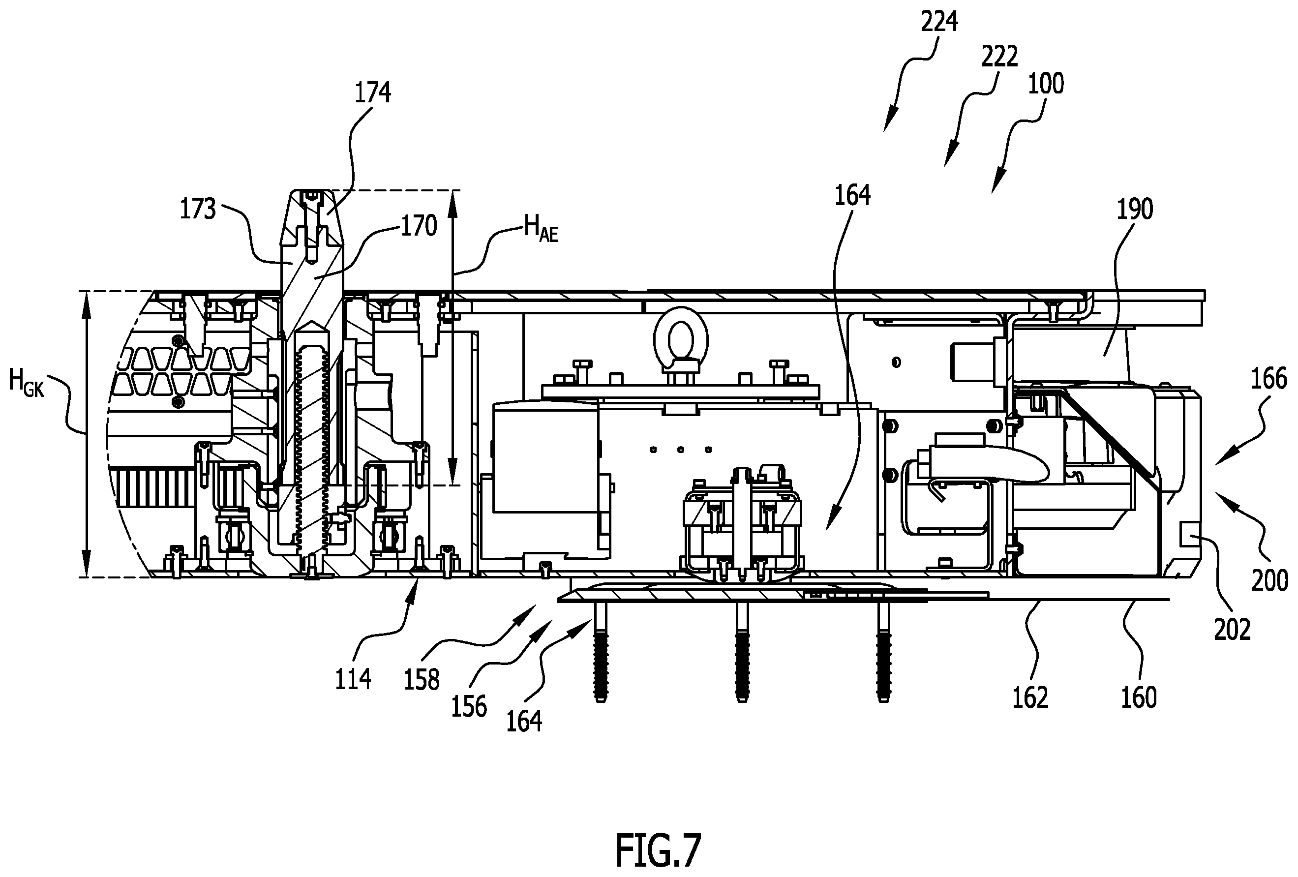 Patent US12448069 Figure 7 – Conveying device, processing installation, method for conveying and/or processing objects