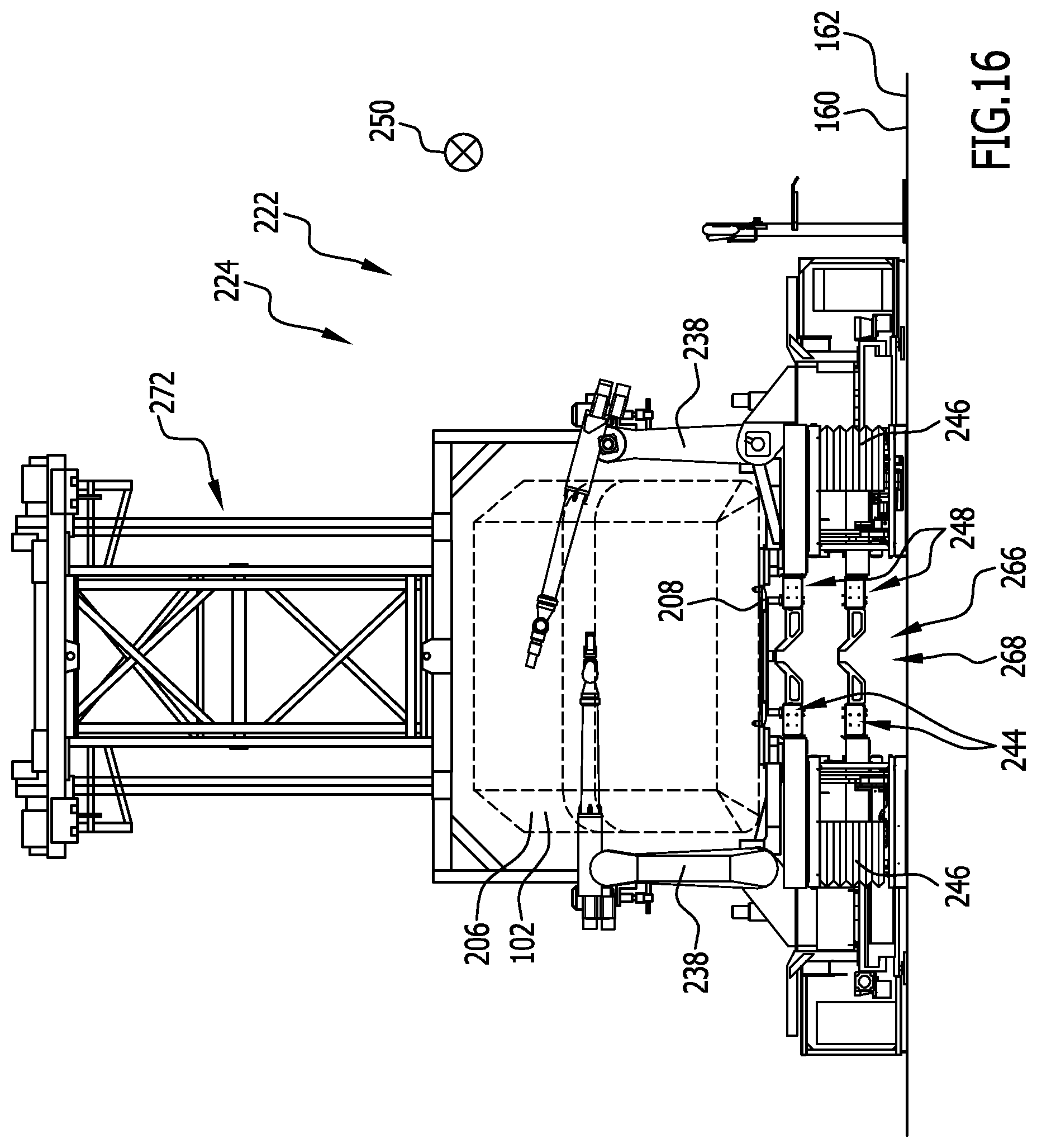 Patent US12448069 Figure 17 – Conveying device, processing installation, method for conveying and/or processing objects