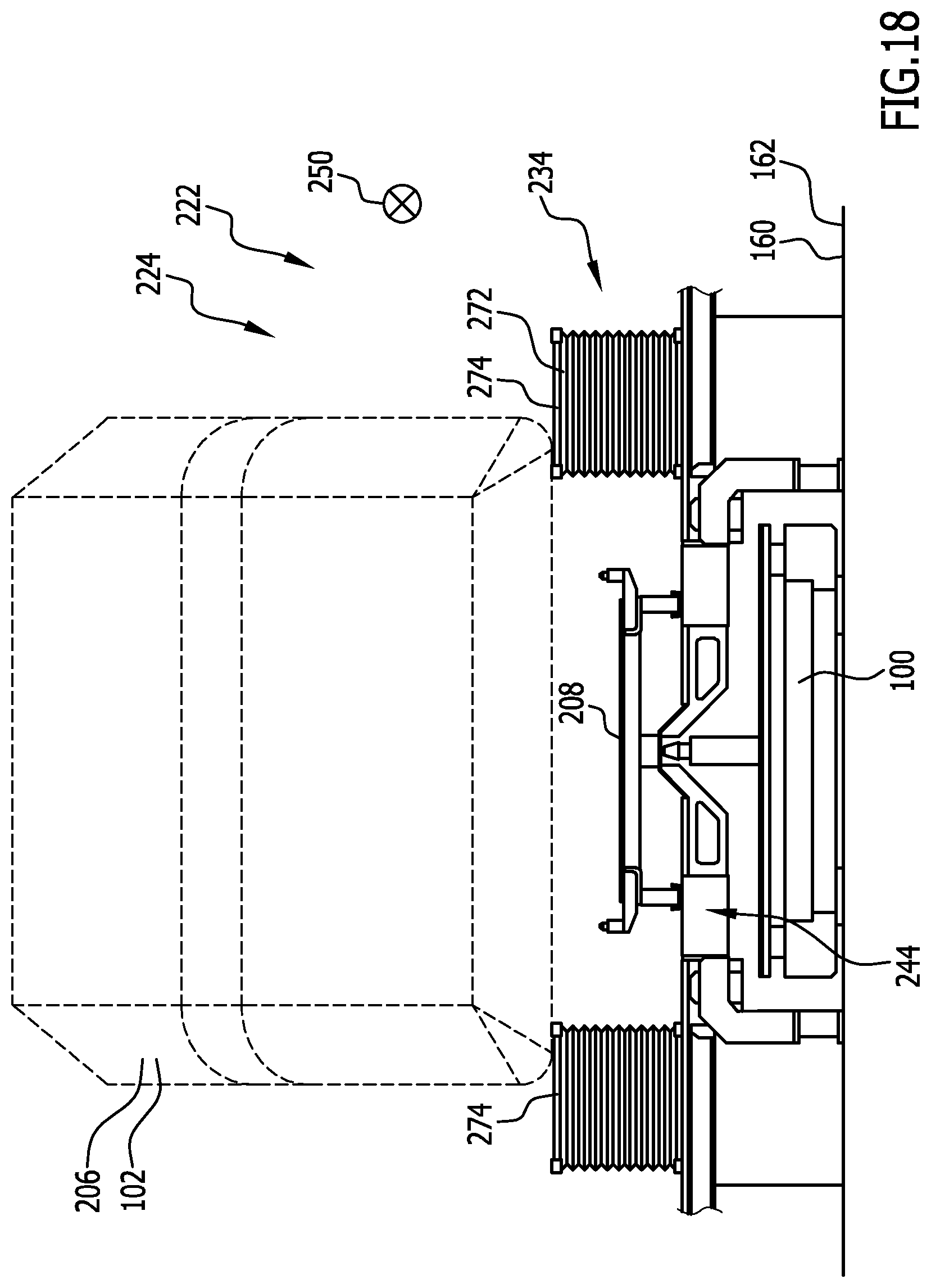 Patent US12448069 Figure 19 – Conveying device, processing installation, method for conveying and/or processing objects