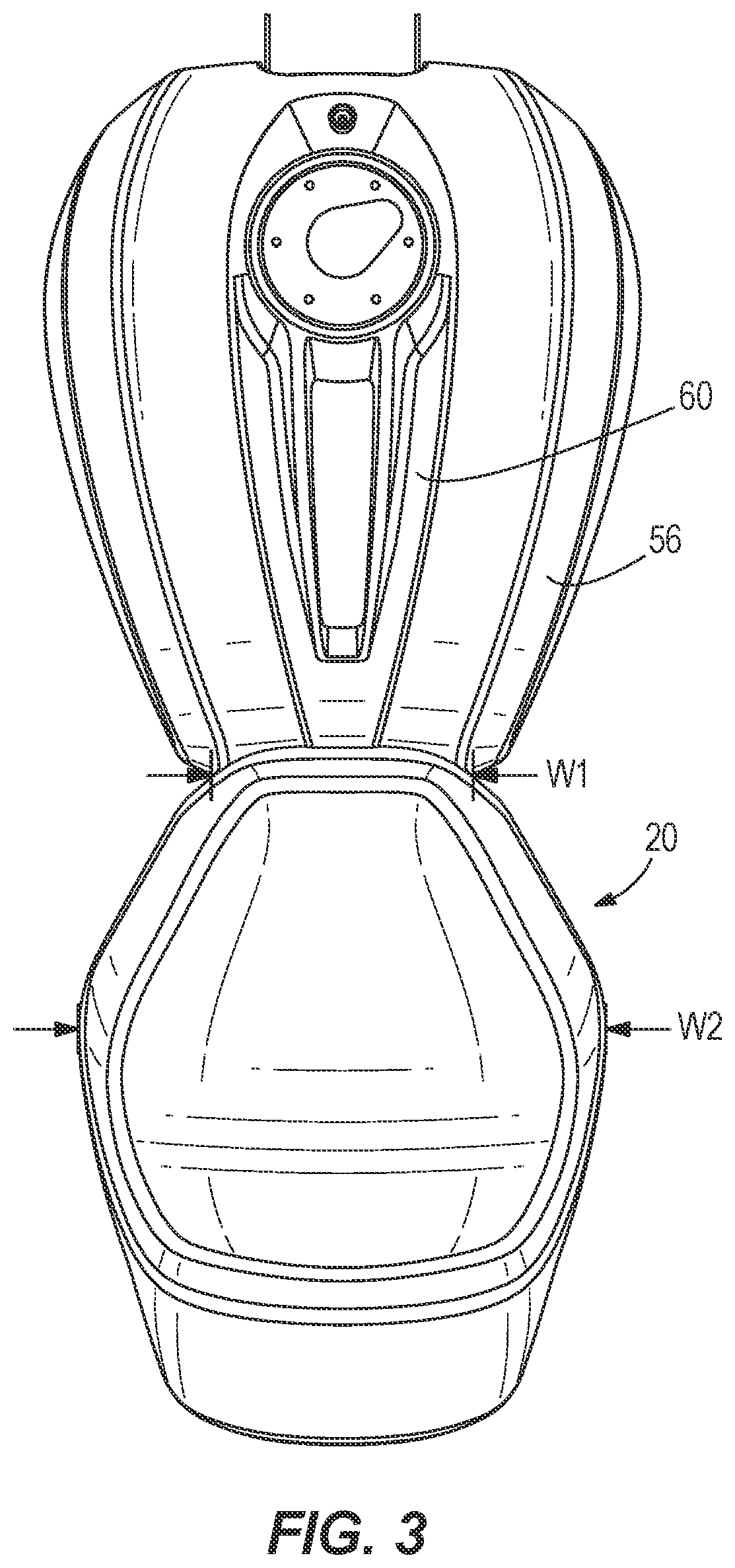 Patent US12448071 Figure 3 – Seat base with flexible fingers