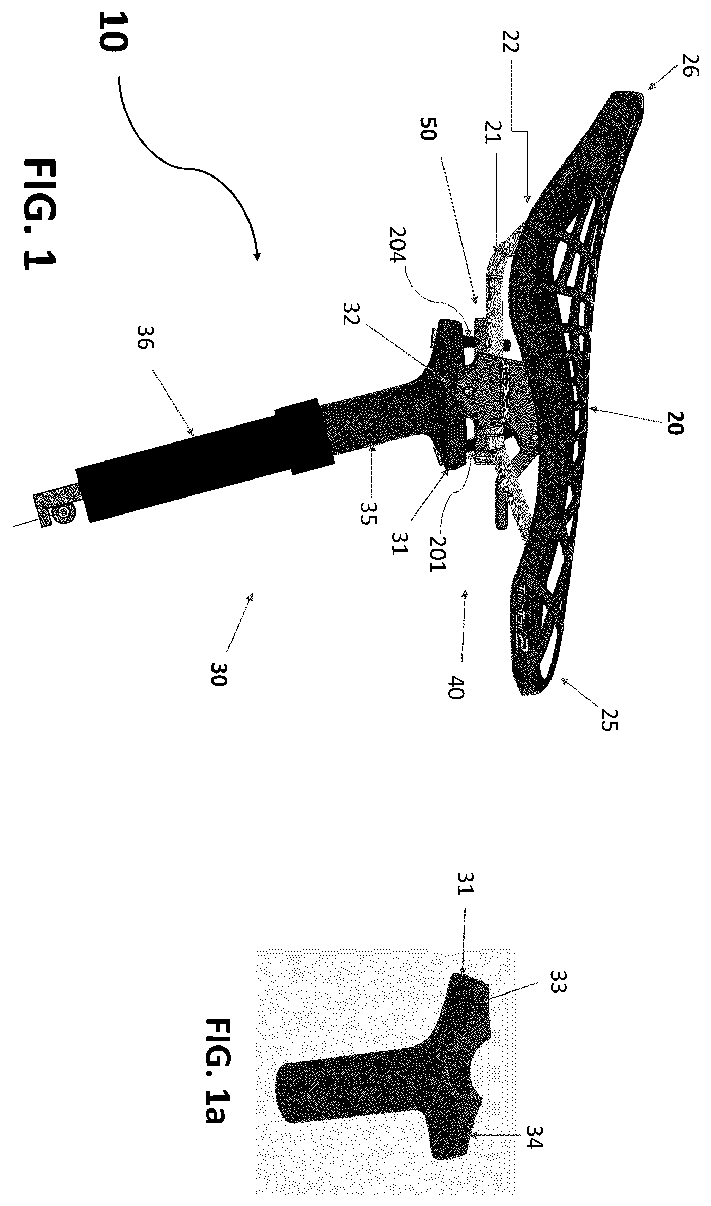 Patent US12448072 Figure 1 – Multi-position and orientation saddle attachment device