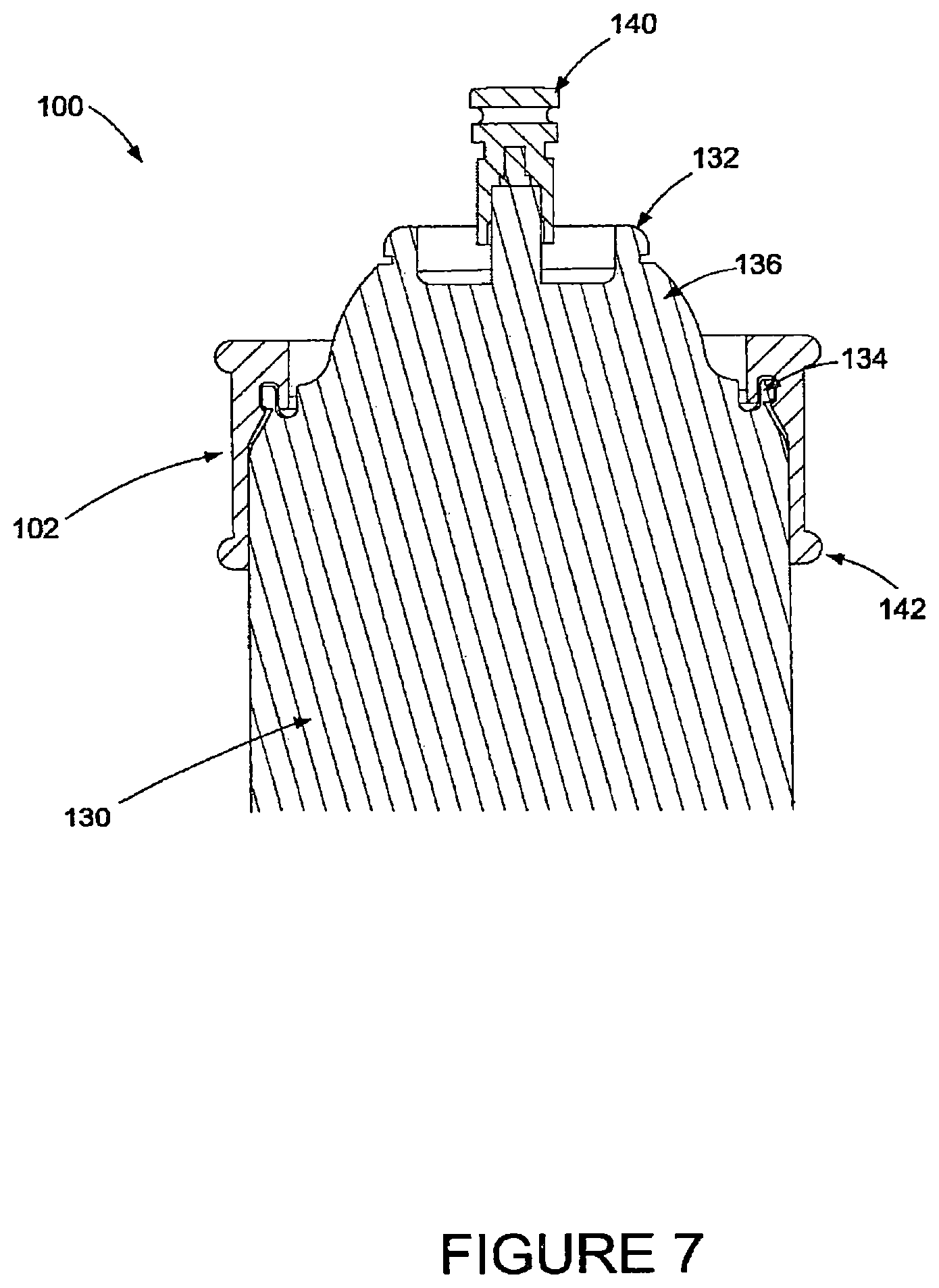 Patent US12448074 Figure 7 – Motorcycle chain oiling tool for aerosol lubrication