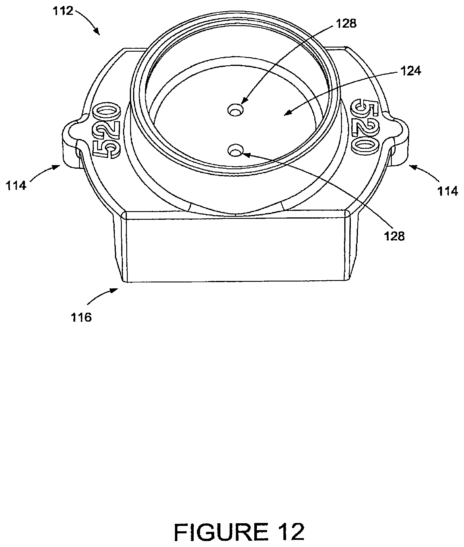 Patent US12448074 Figure 12 – Motorcycle chain oiling tool for aerosol lubrication