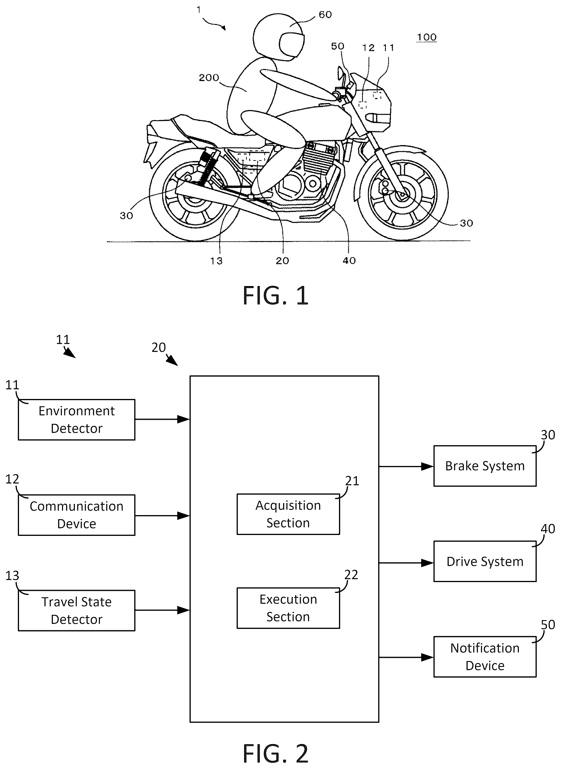 Patent US12448075 Figure 1 – Controller and control method for rider assistance system