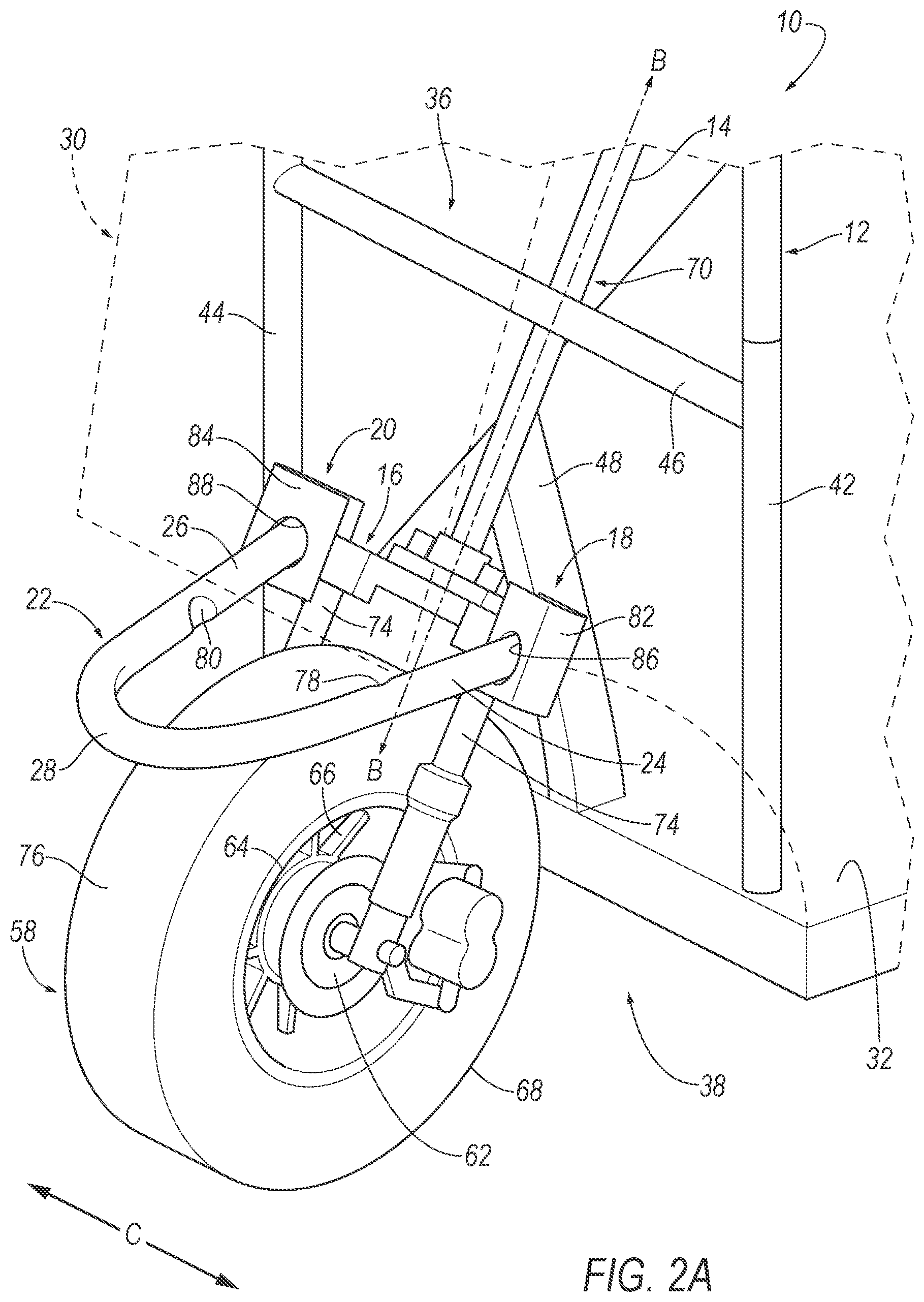 Patent US12448076 Figure 2 – Brace for three-wheeled vehicle