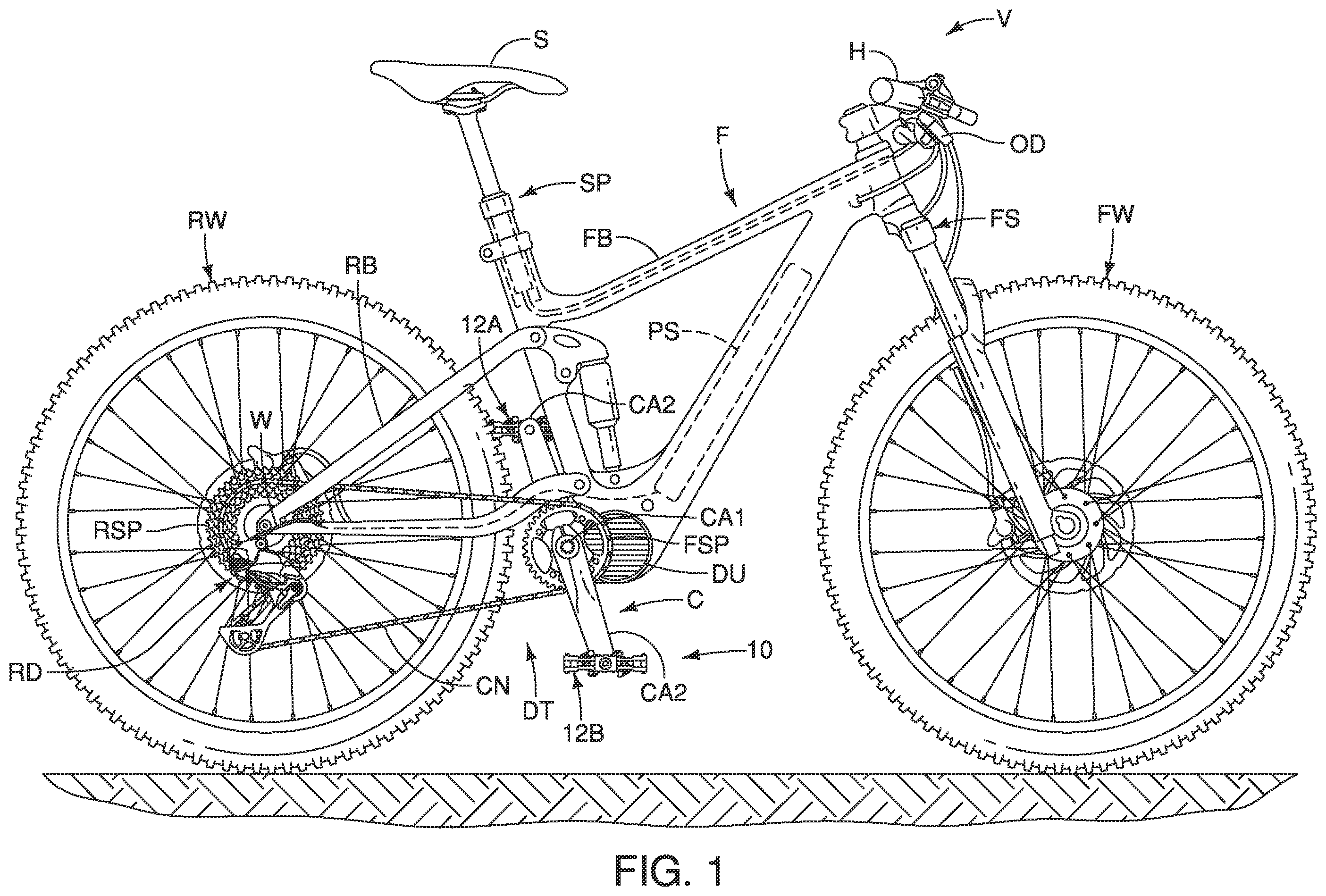 Patent US12448081 Figure 1 – Pedal assembly for human powered vehicle