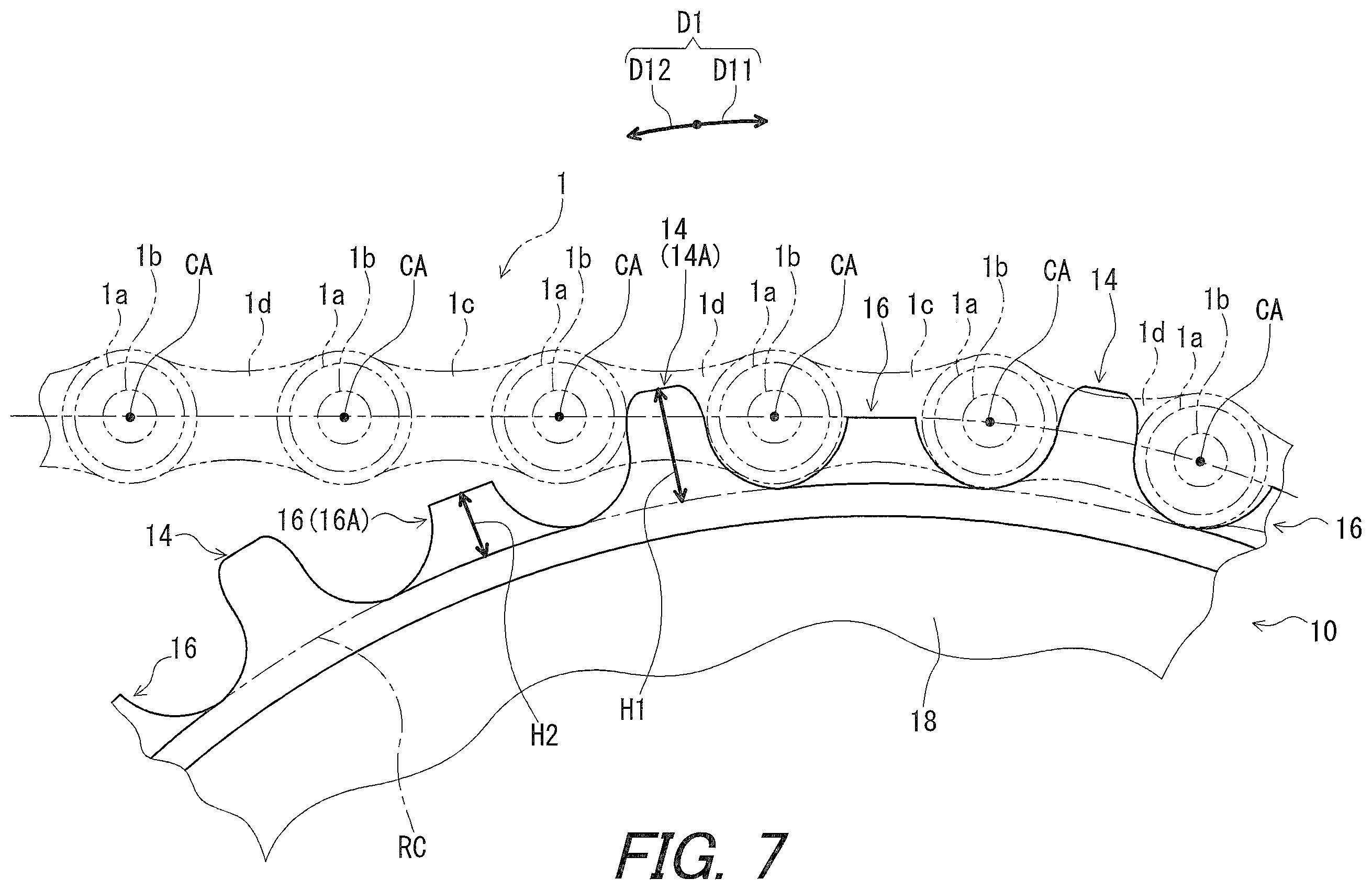 Patent US12448082 Figure 7 – Bicycle sprocket