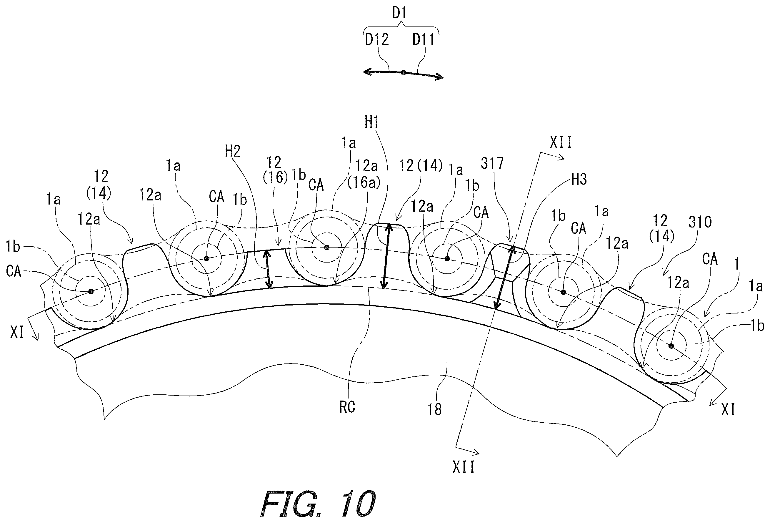 Patent US12448082 Figure 10 – Bicycle sprocket