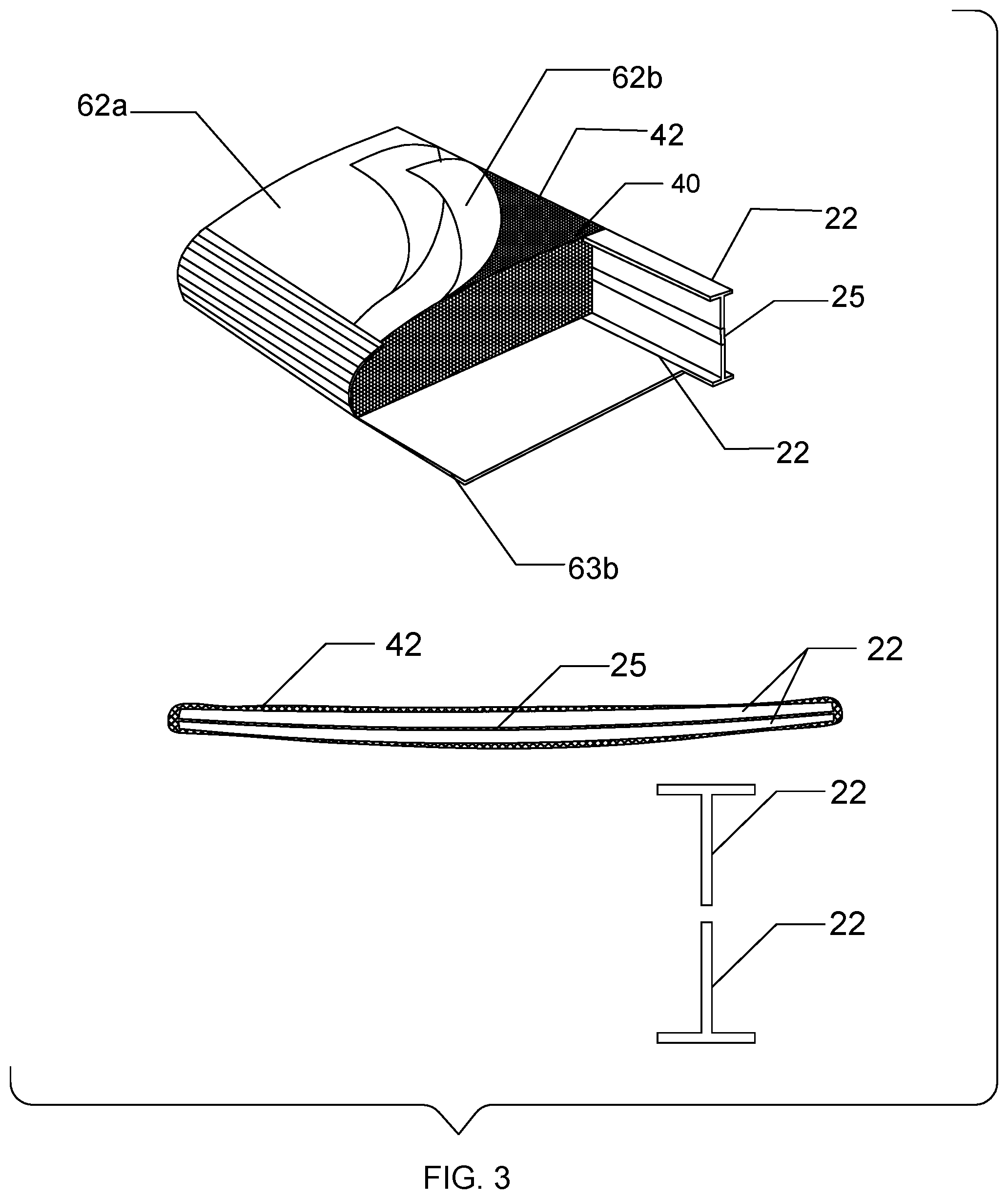 Patent US12448086 Figure 3 – Surfing board