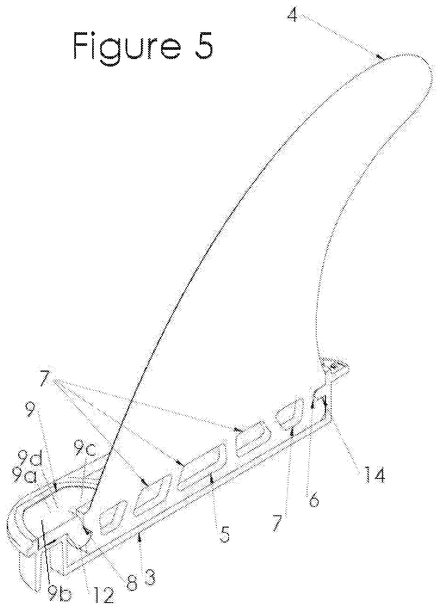 Patent US12448087 Figure 3 – Means for removably installing fins on a board for use in water sports