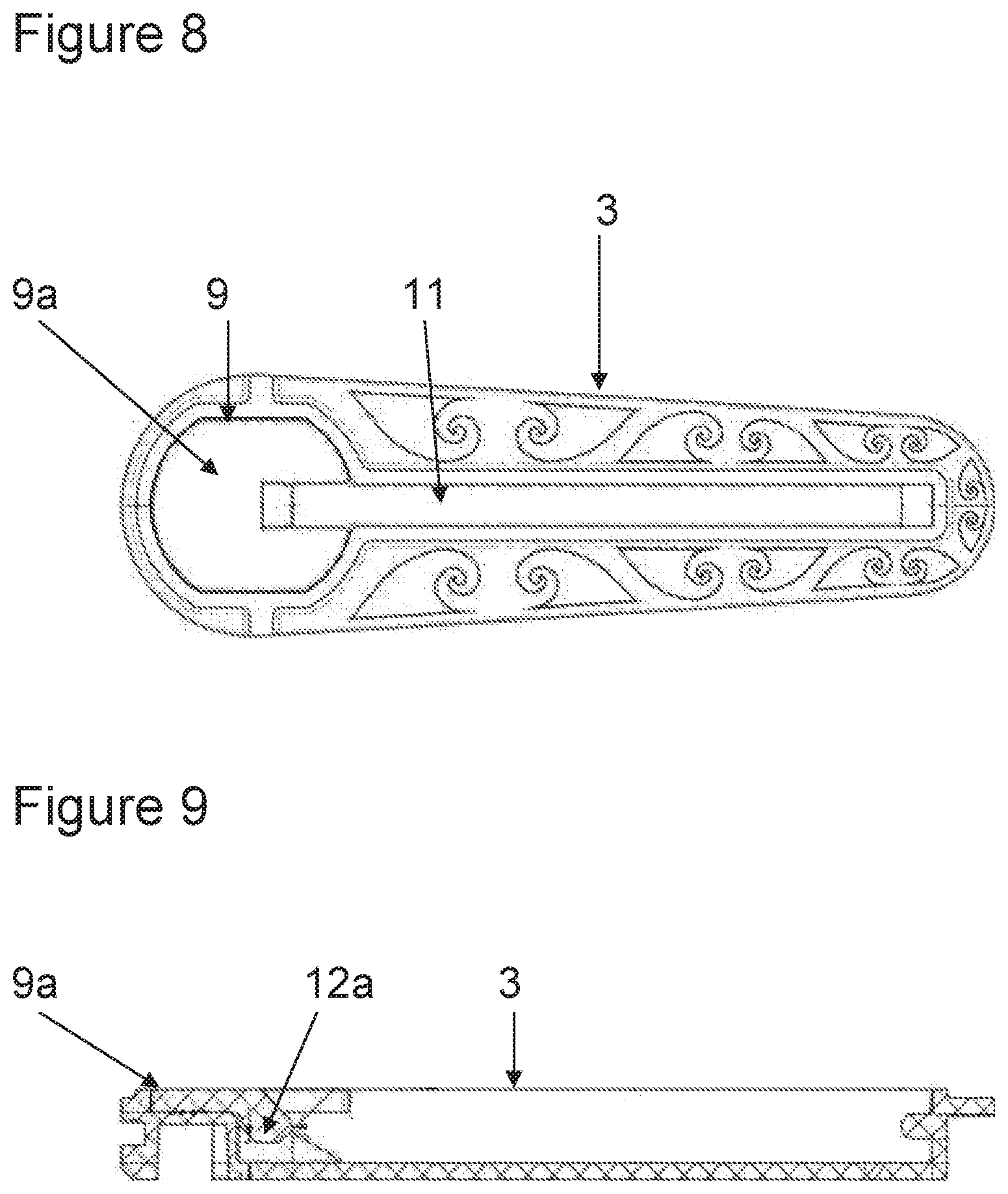 Patent US12448087 Figure 5 – Means for removably installing fins on a board for use in water sports