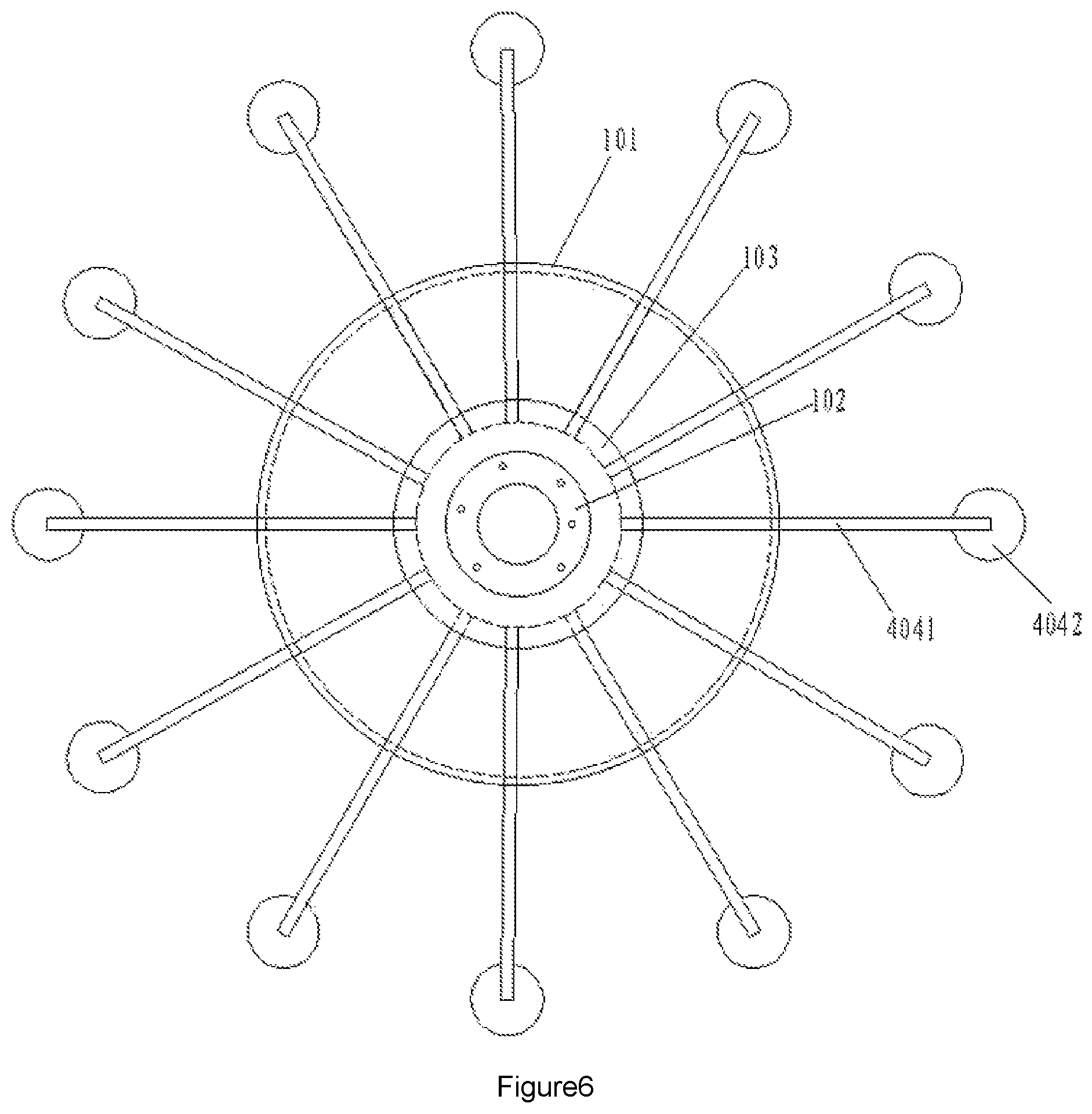 Patent US12448092 Figure 4 – Offshore floating platform device, construction method and operation method