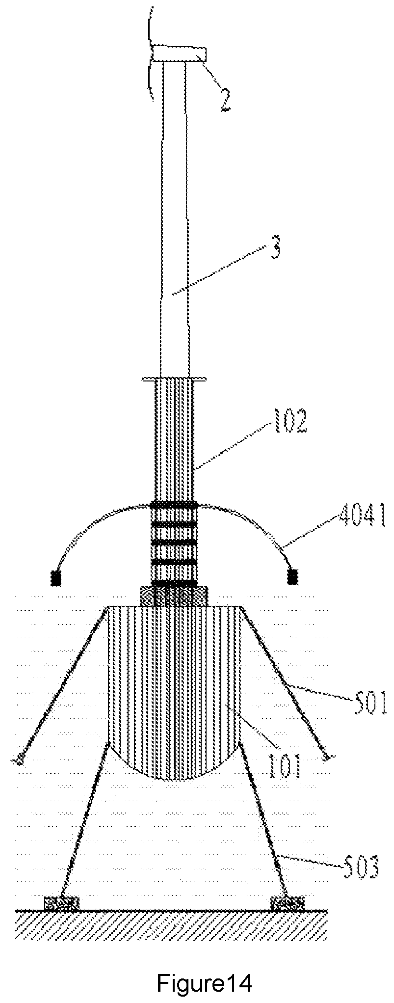 Patent US12448092 Figure 10 – Offshore floating platform device, construction method and operation method