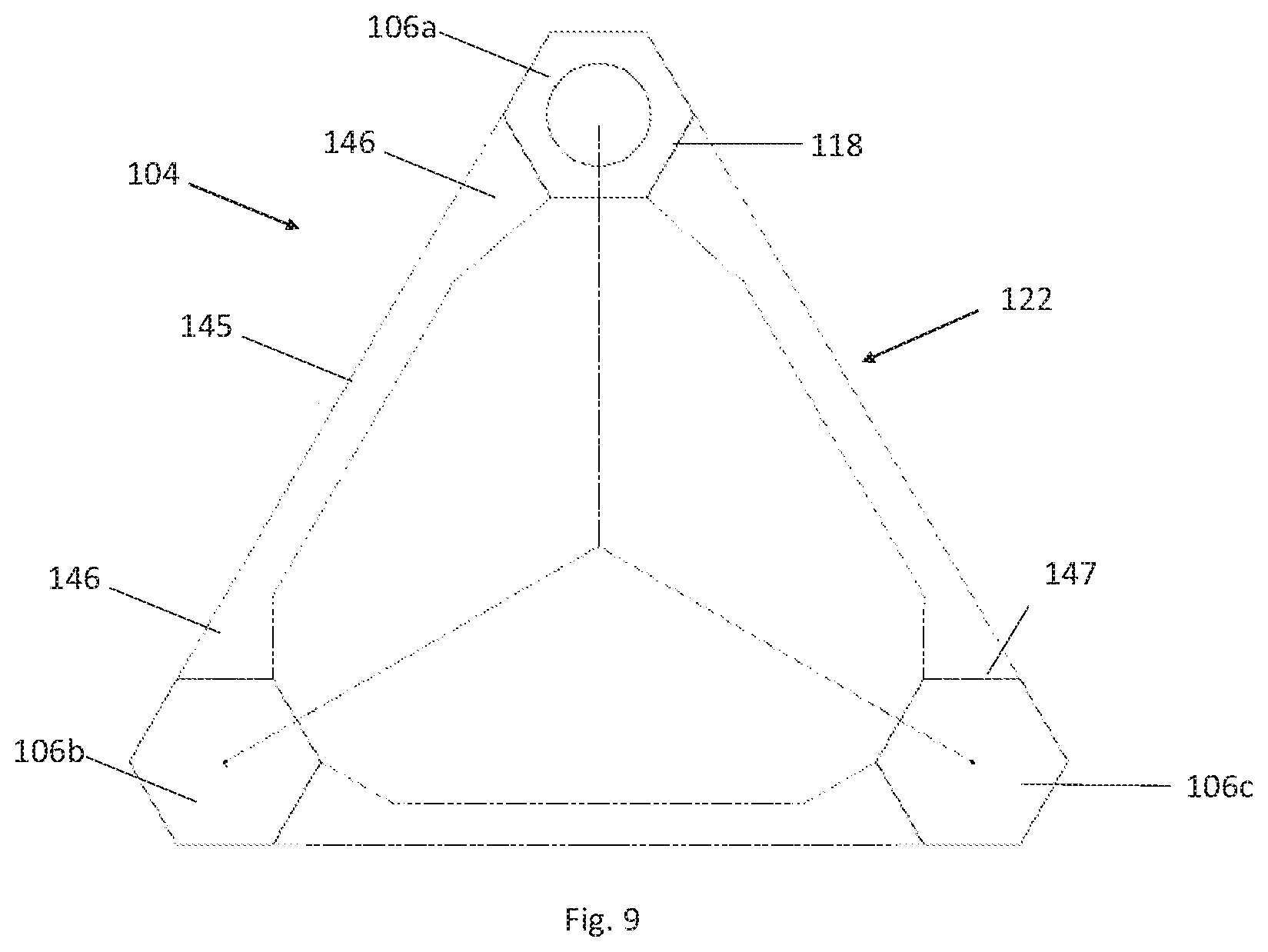 Patent US12448093 Figure 7 – Floating wind turbine platform