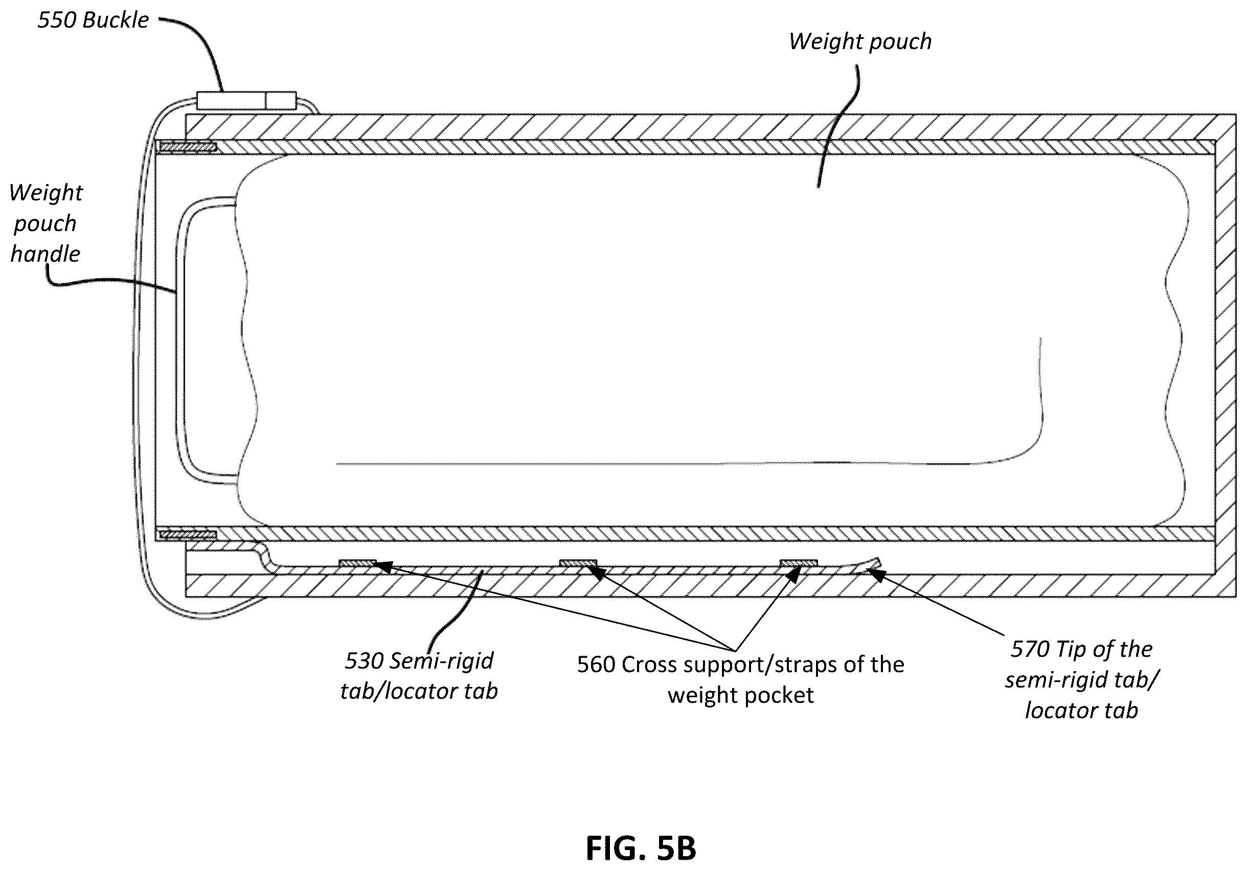 Patent US12448096 Figure 7 – Weight pocket liner for buoyancy control device (BCD)