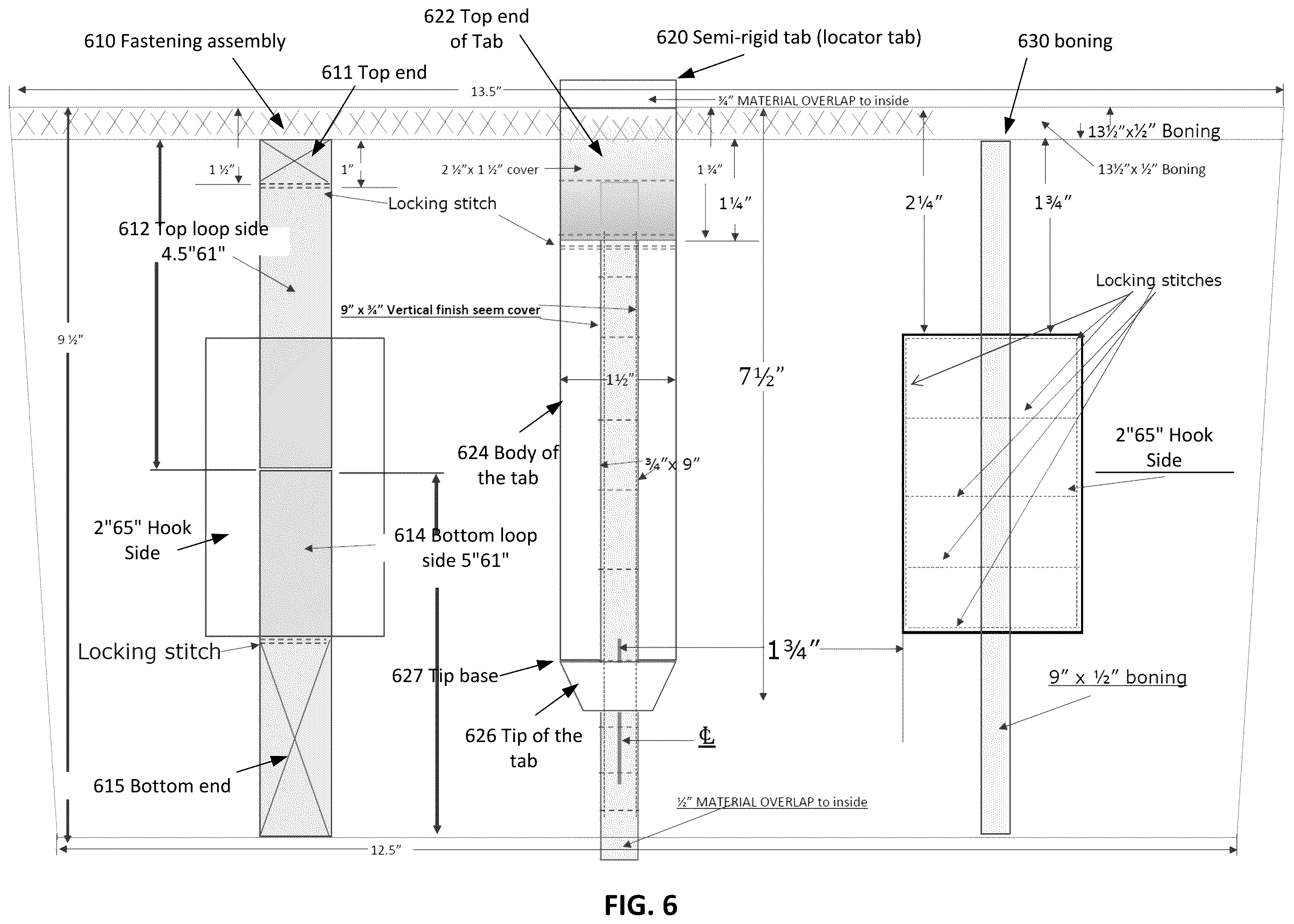 Patent US12448096 Figure 8 – Weight pocket liner for buoyancy control device (BCD)