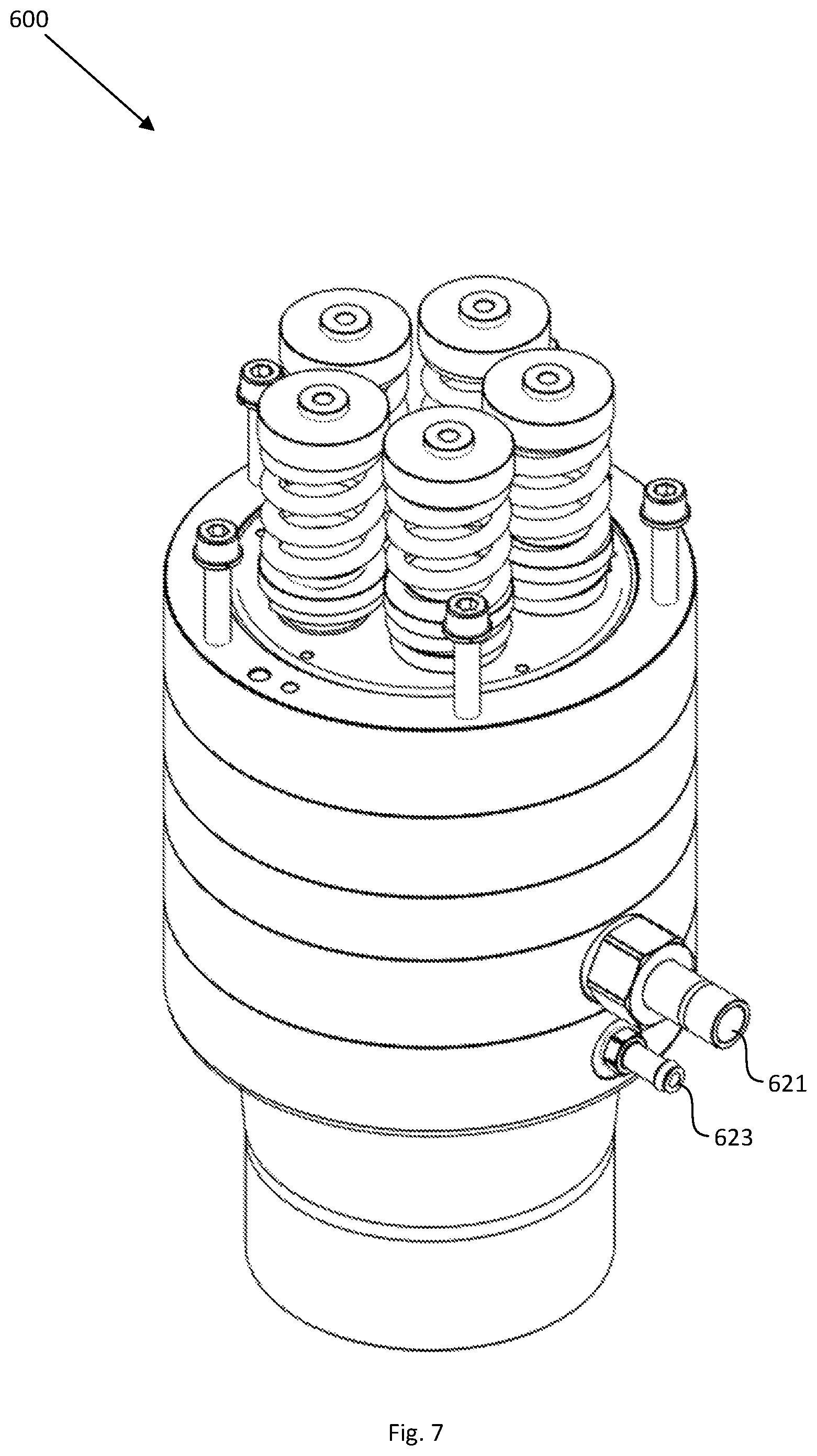 Patent US12448097 Figure 7 – Balanced piston pump for subsea use