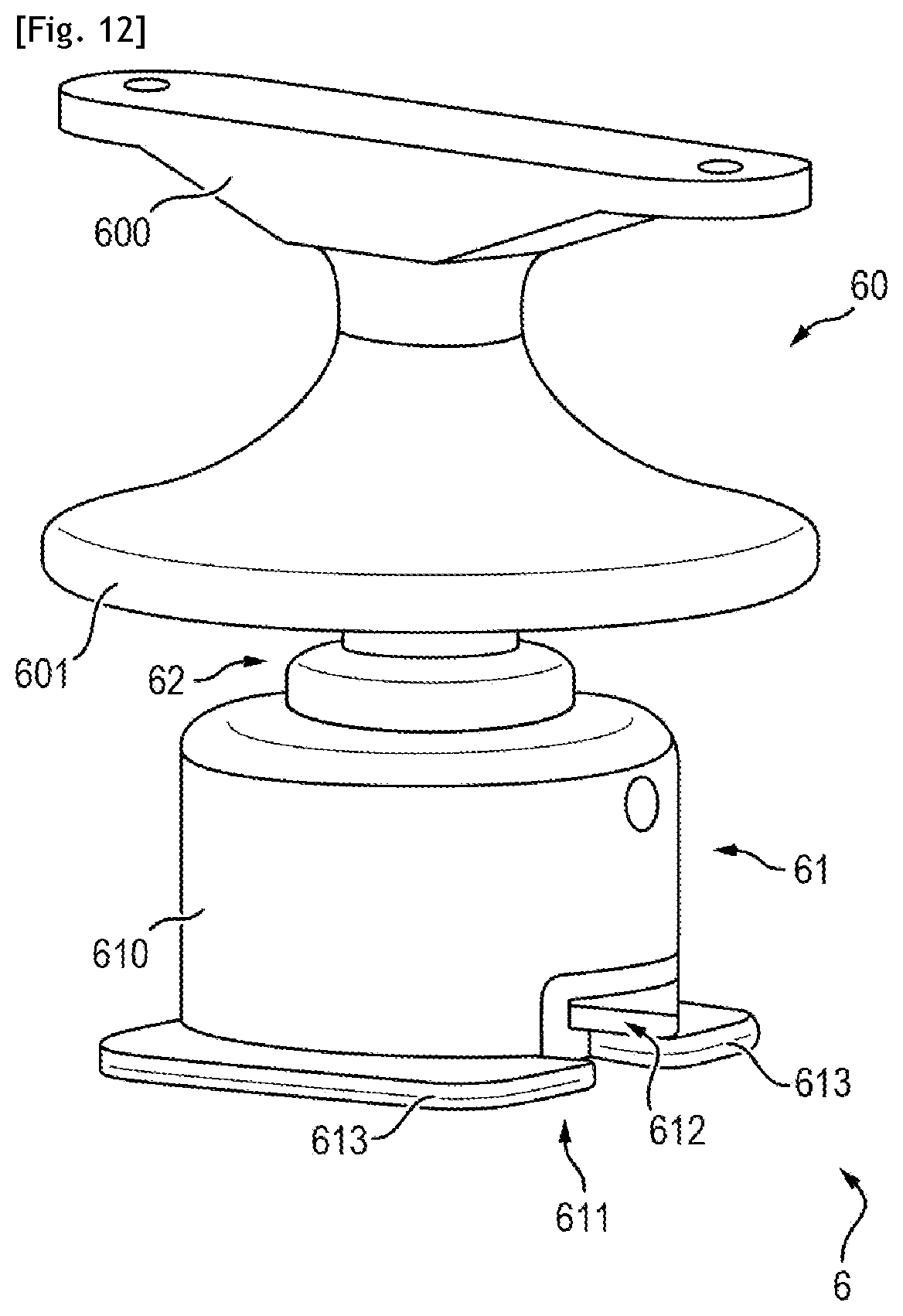 Patent US12448099 Figure 10 – Sailing vessel provided with a transit part for lowering and hoisting said sail