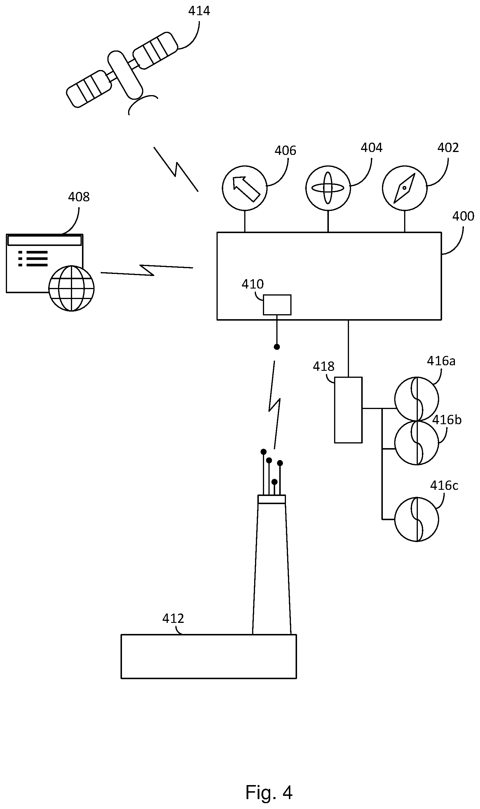 Patent US12448107 Figure 4 – Control system of an unfinned lighter than air platform and method for same