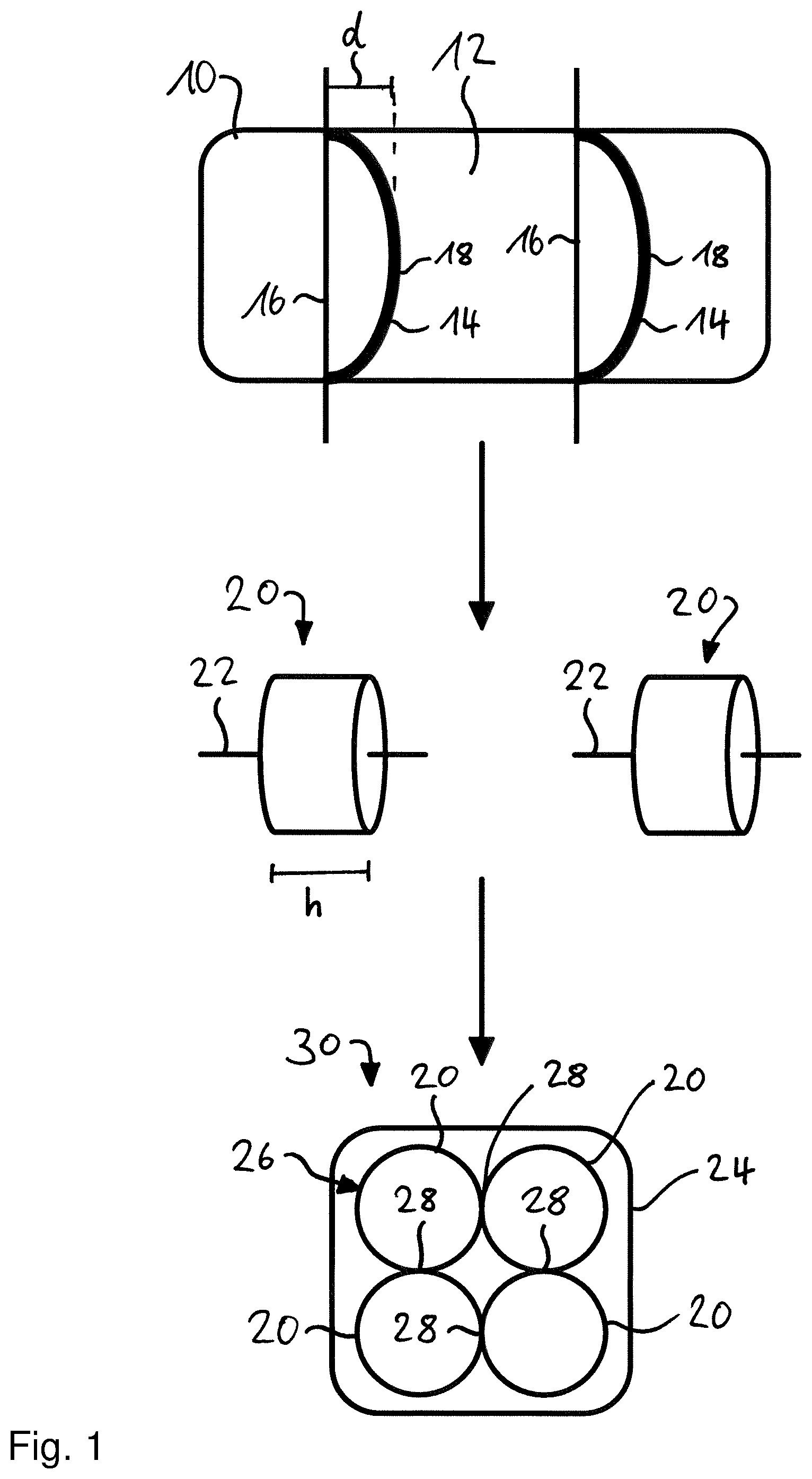 Patent US12448108 Figure 1 – Method for manufacturing a structural element for a fuselage of an aircraft