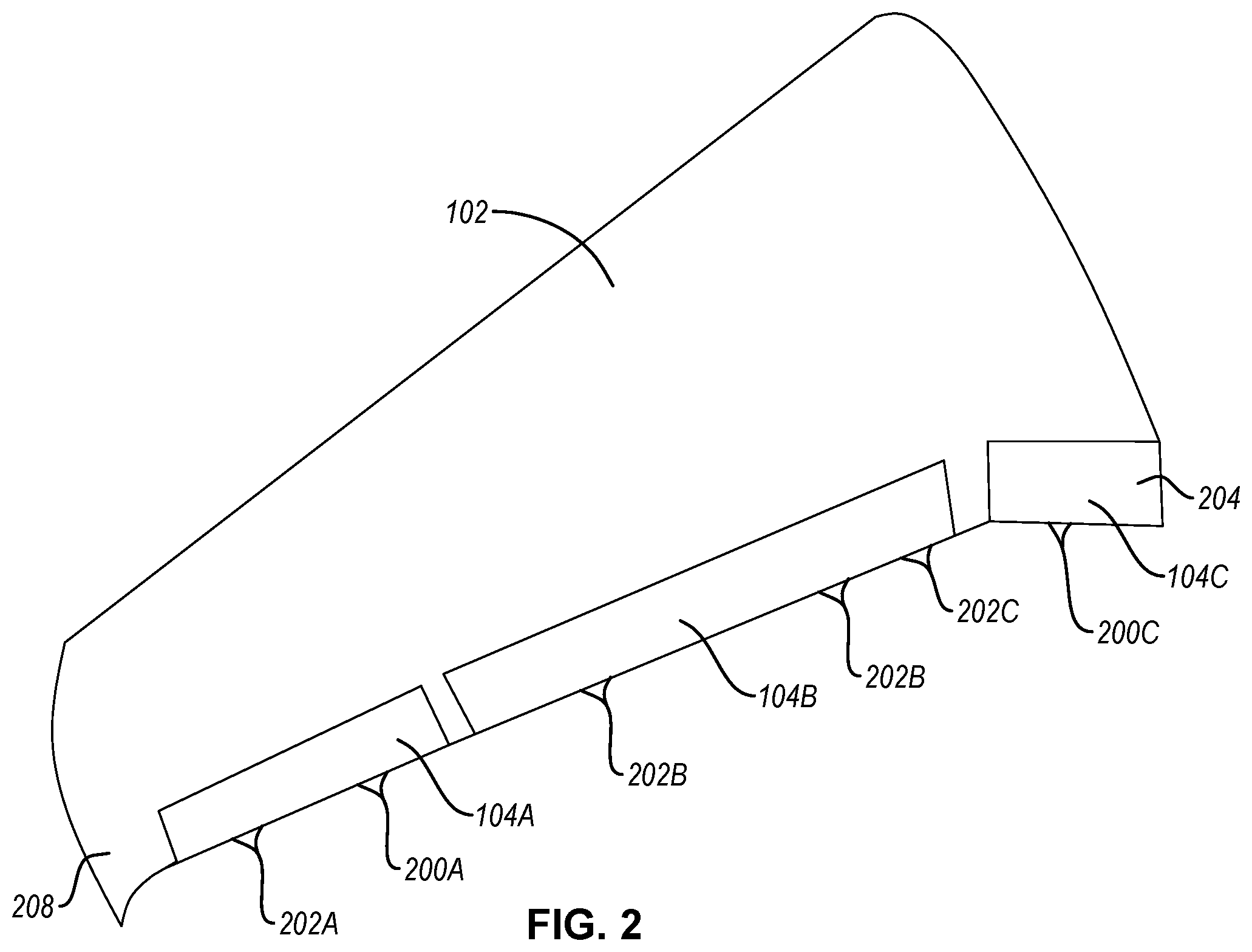 Patent US12448109 Figure 2 – Auxiliary flap assembly for aircraft