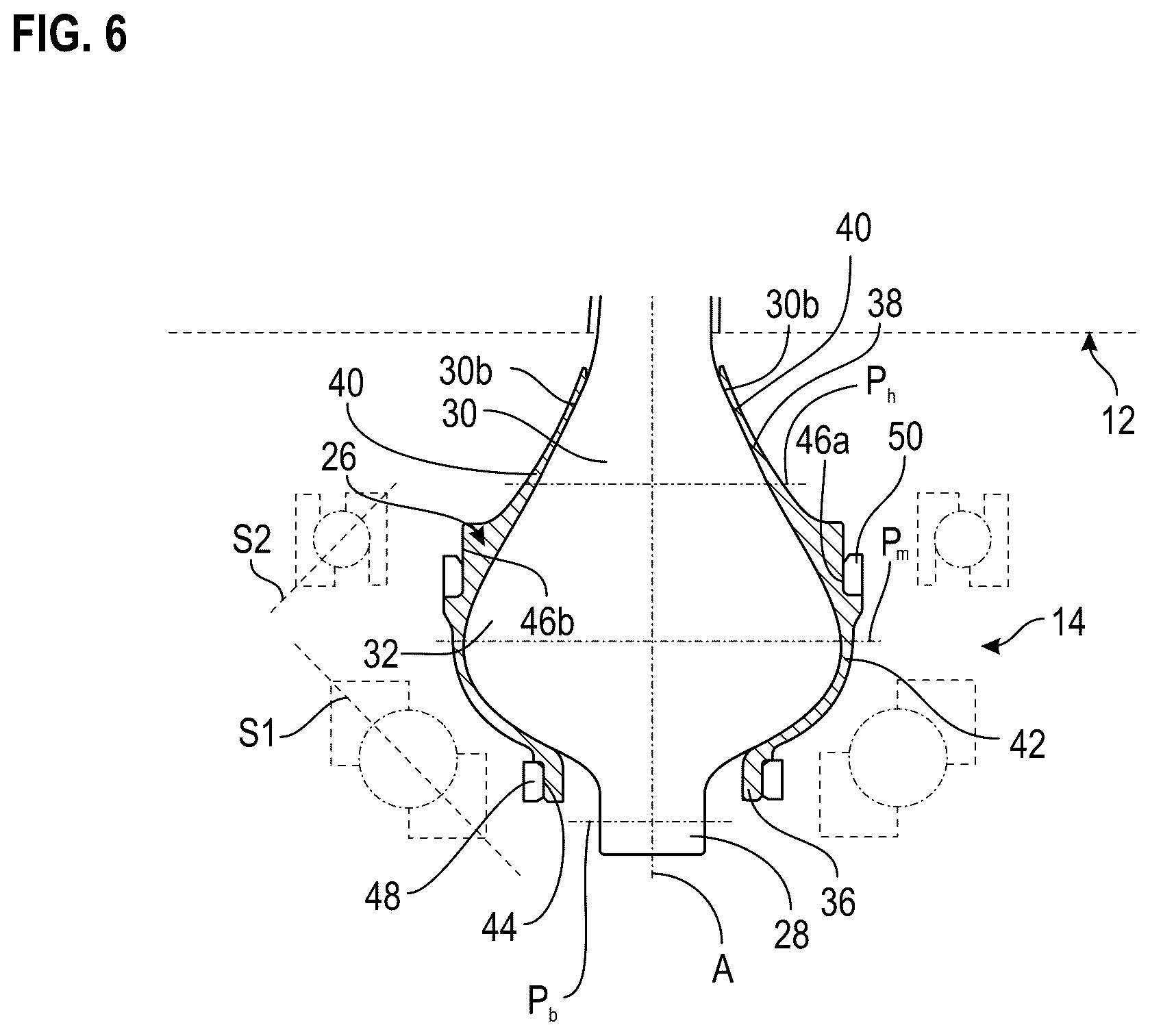 Patent US12448110 Figure 6 – Assembly comprising a vane and a vane pitch setting system