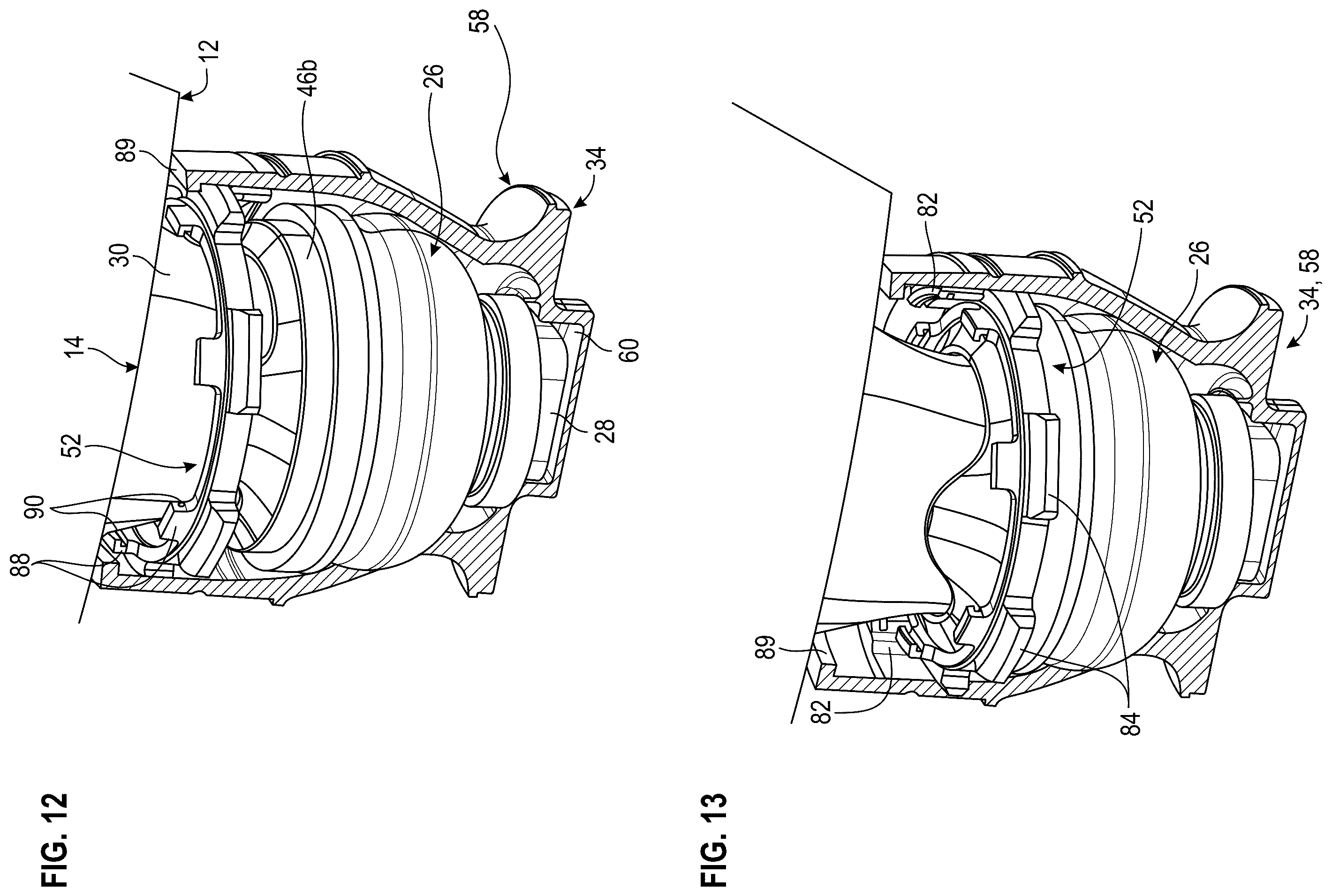 Patent US12448110 Figure 12 – Assembly comprising a vane and a vane pitch setting system