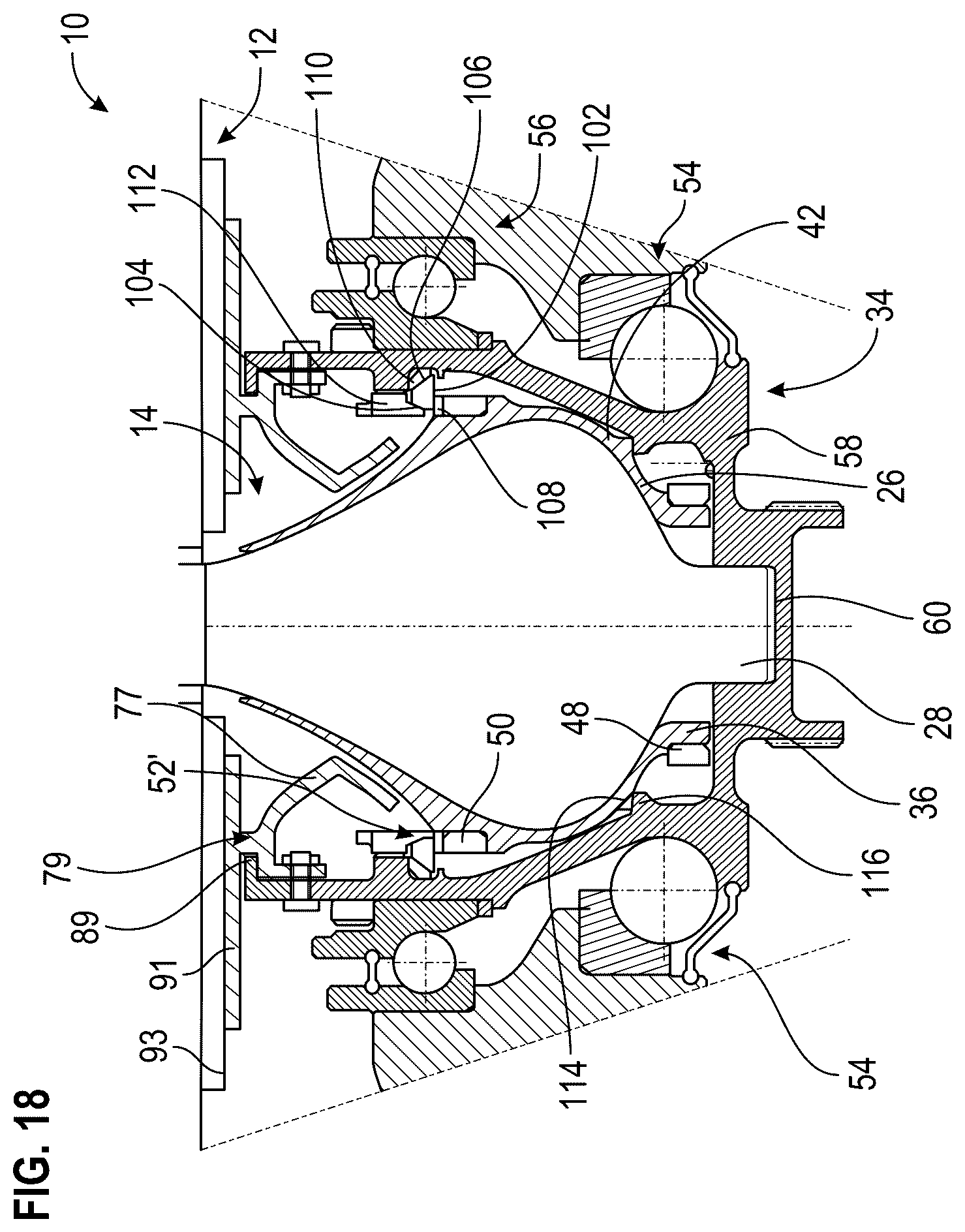 Patent US12448110 Figure 15 – Assembly comprising a vane and a vane pitch setting system